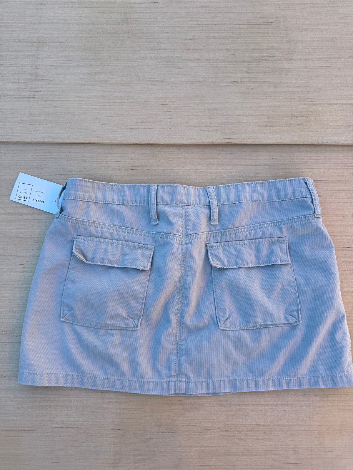 Grey Cargo mini, 12 (fits like a 10)