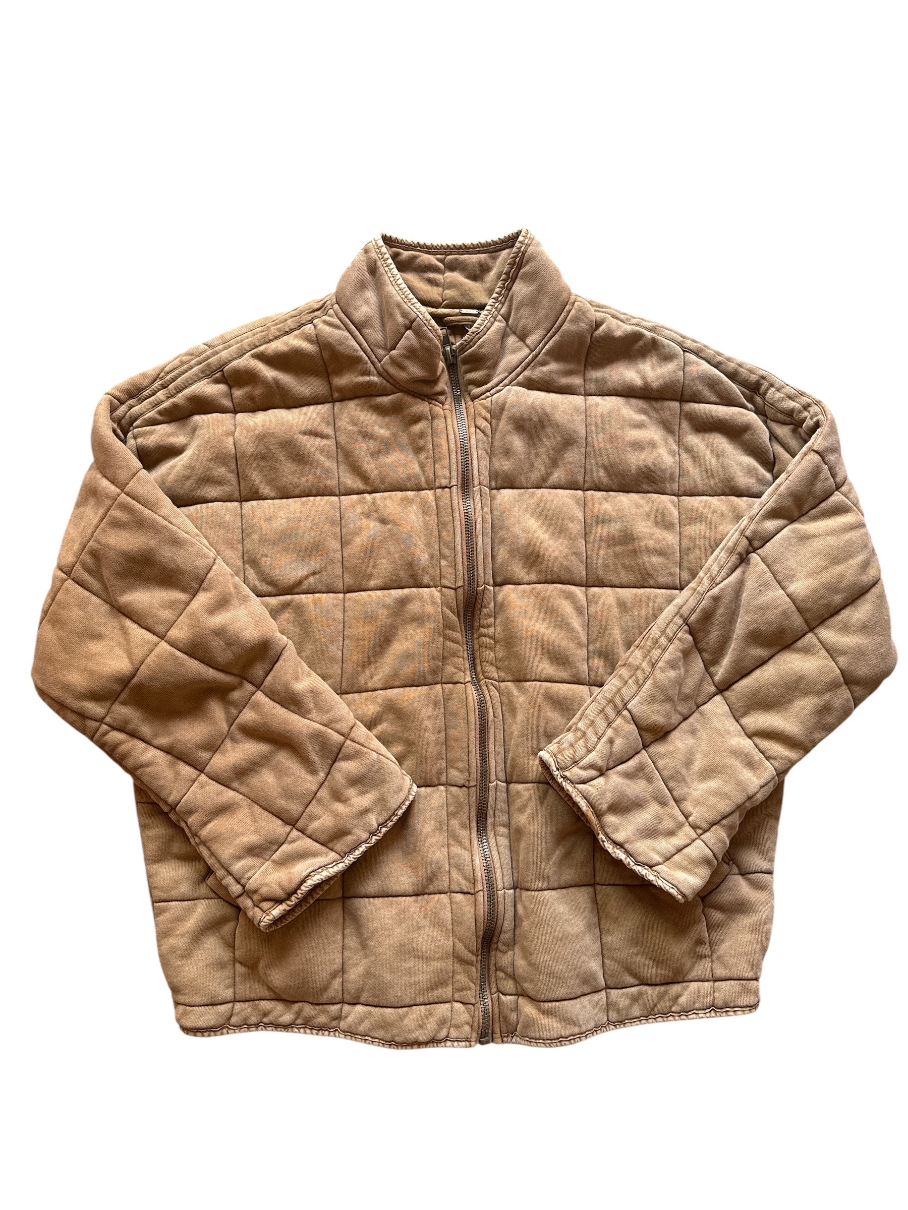 brown free people Quilted jacket, L