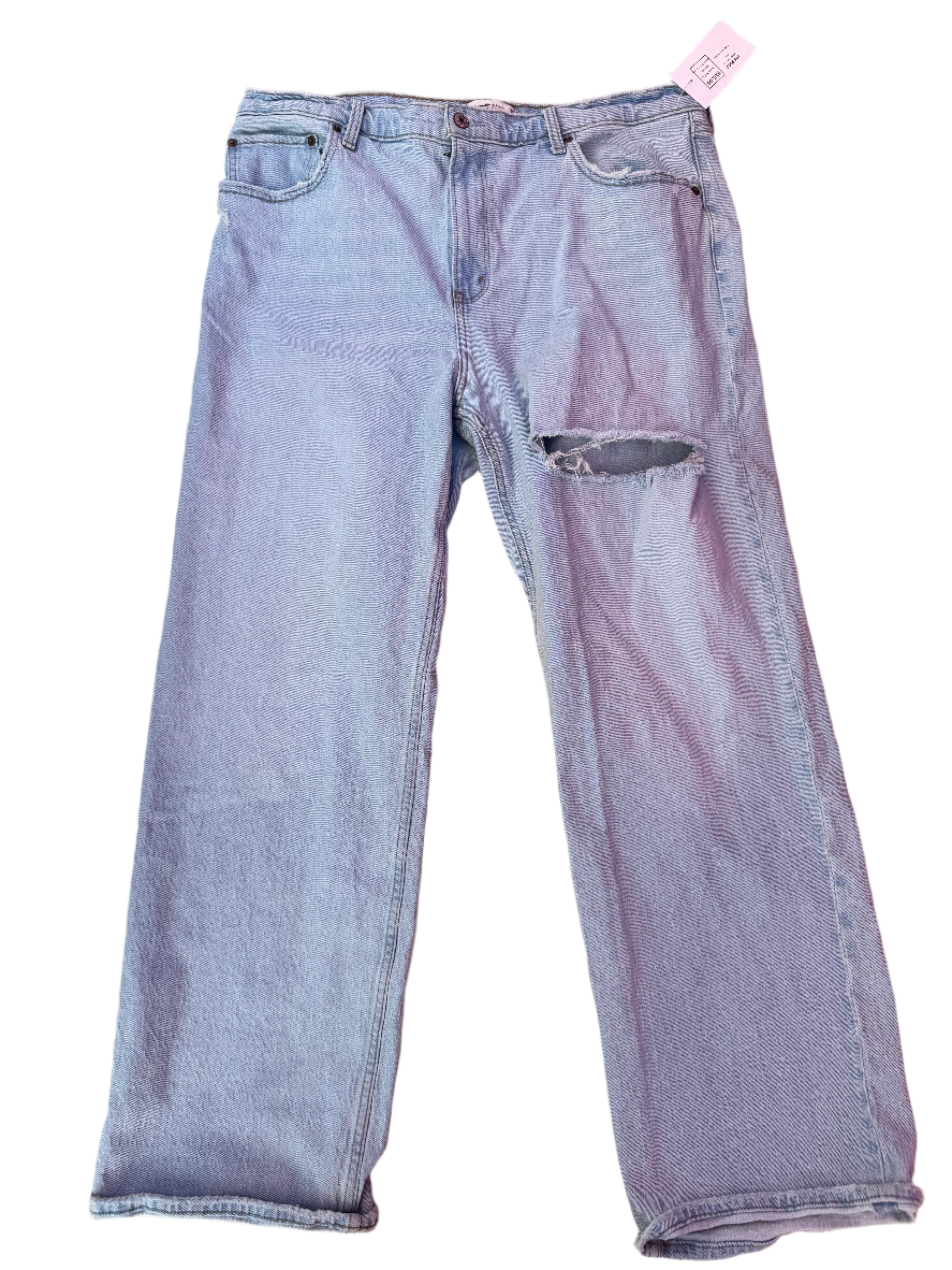 blue abercrombie Womens jeans 90's relaxes straight, 34/18