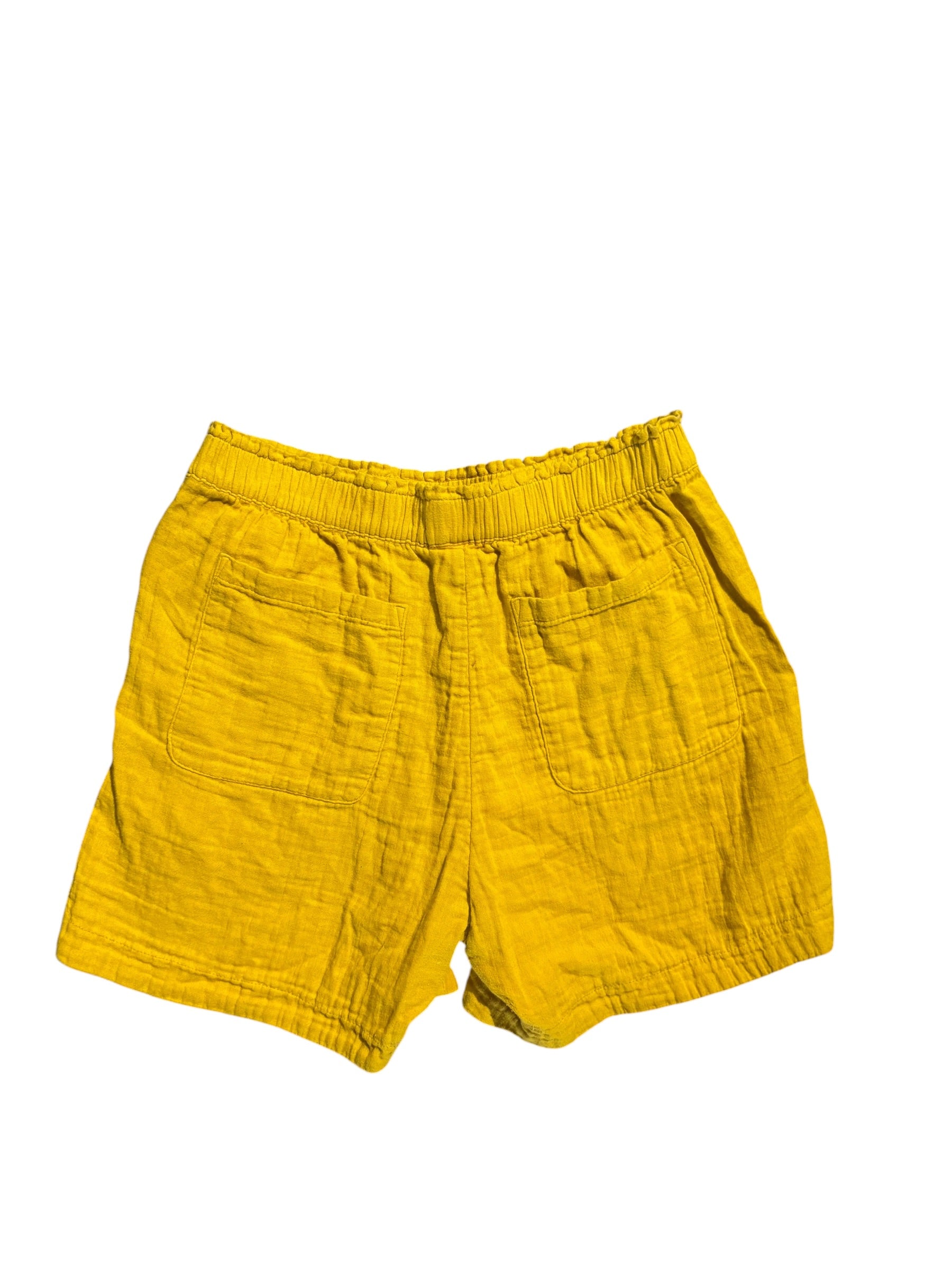 yellow old navy soft shorts, M