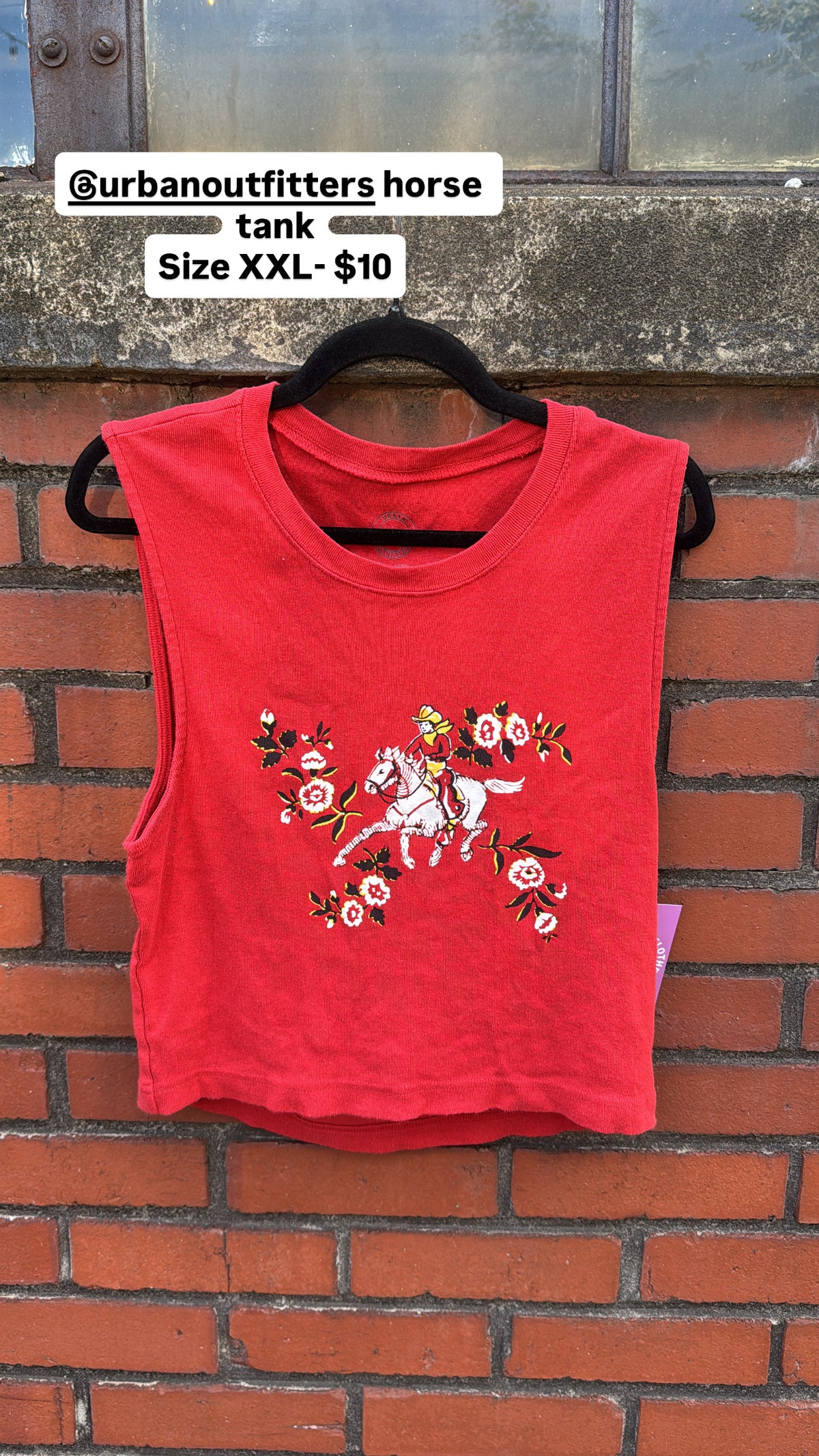 red urban outfitters Horse tank, XXL