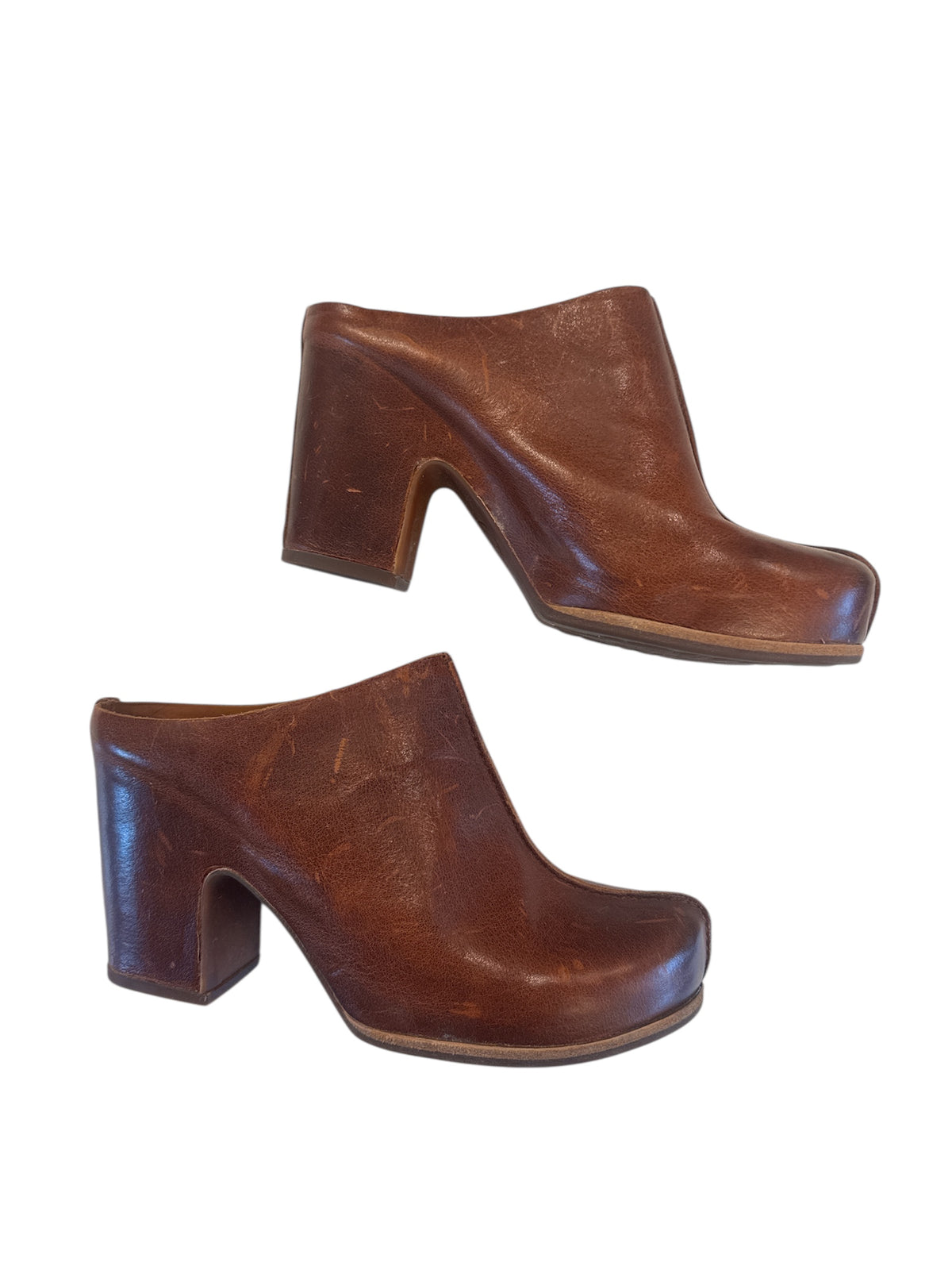 brown kork ease wedge mule, 9