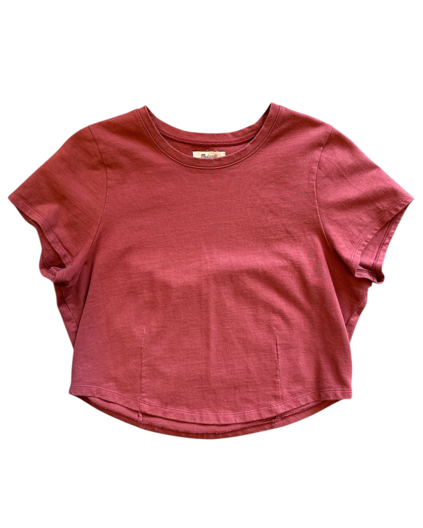 Rust Madewell Plain crop top, L