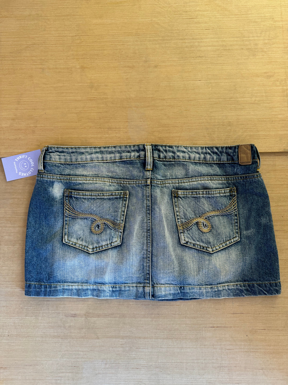 blue maurices denim mini, 11/12 fits like a L