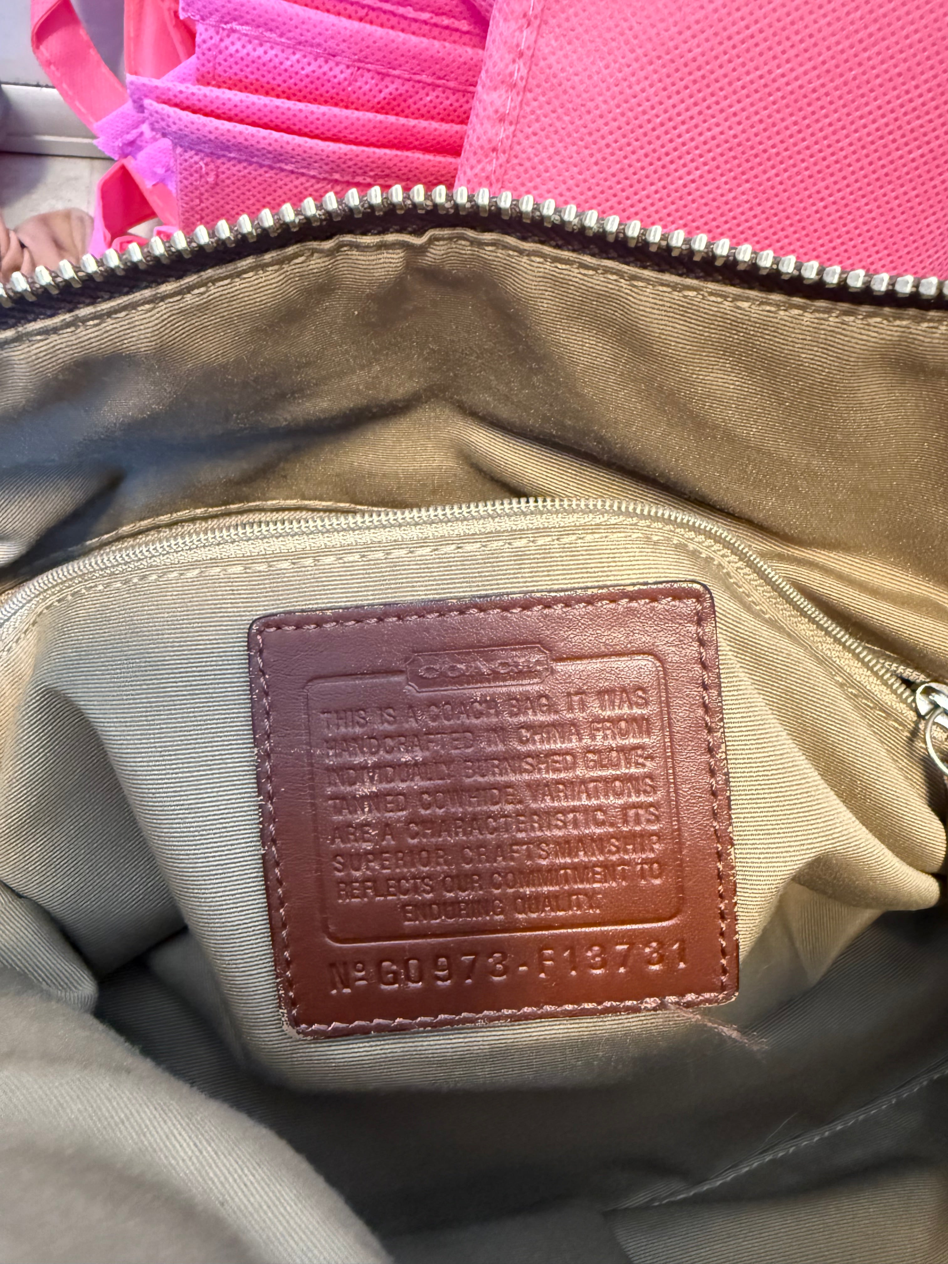 Brown Coach Hobo shoulder bag