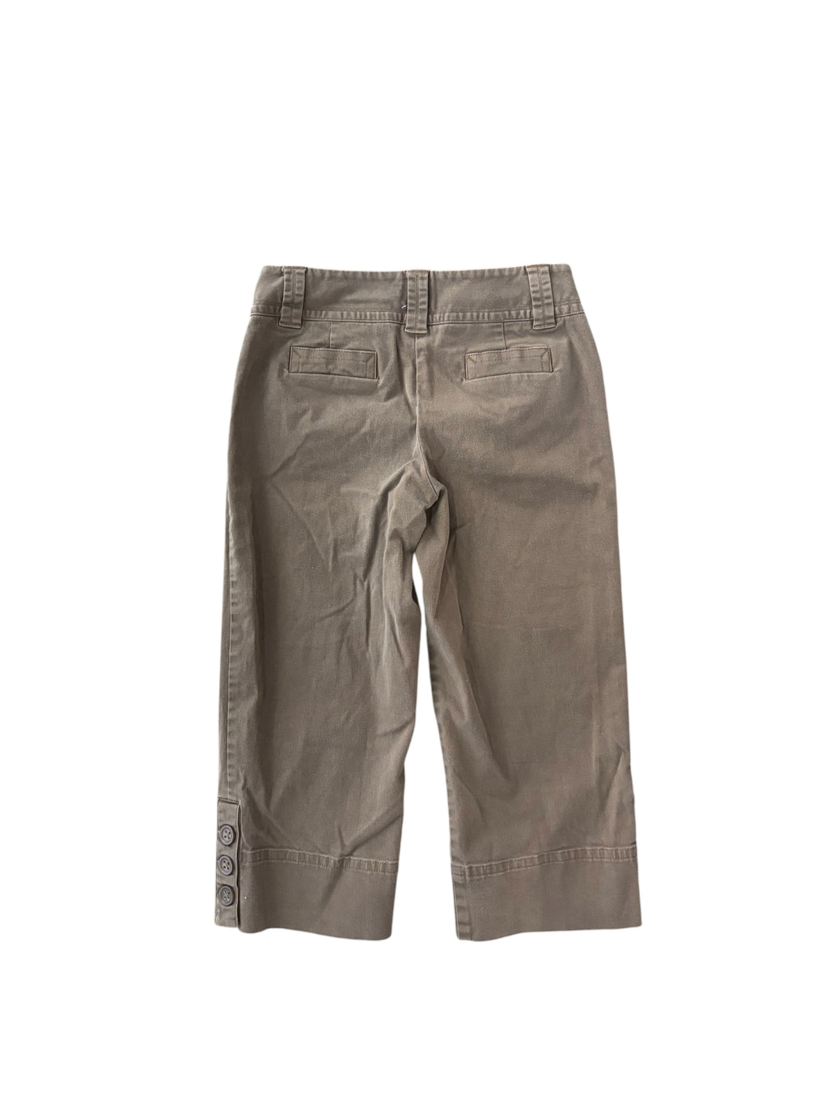 brown rafaella capris cool button, 4