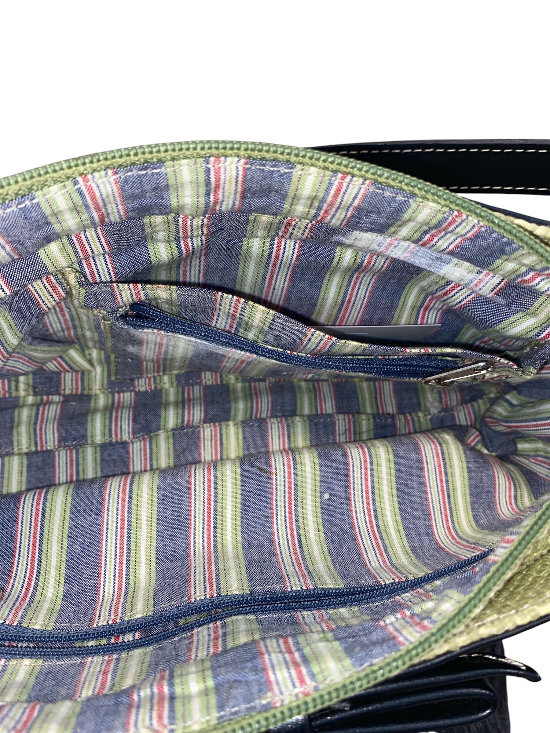 Green Woven mini bag w bow