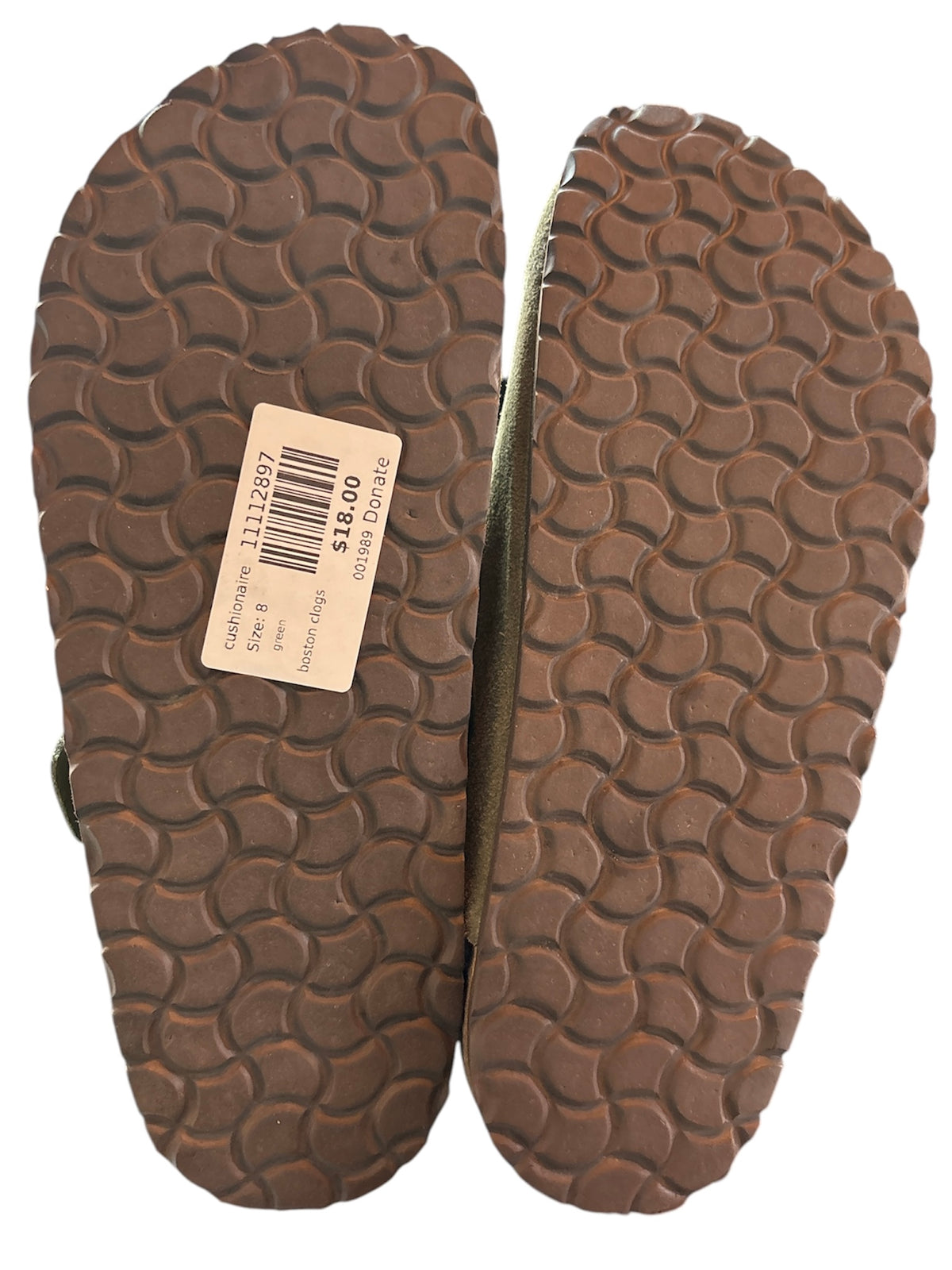 green cushionaire boston clogs, 8