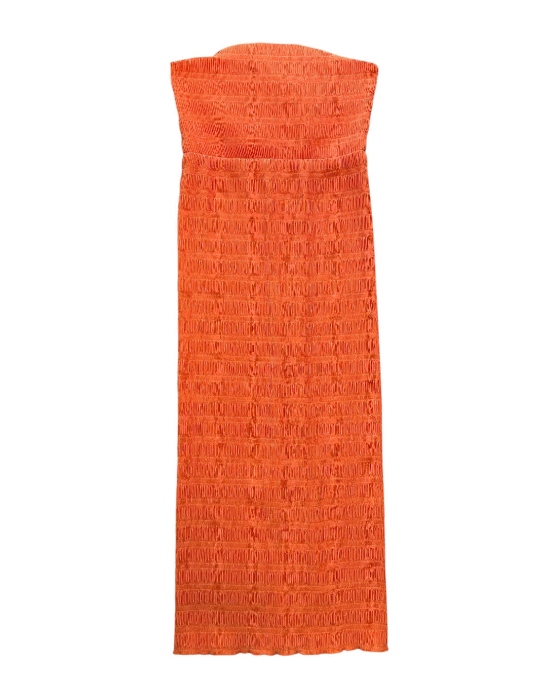 Orange L'idee Plisse strapless maxi dress, 12