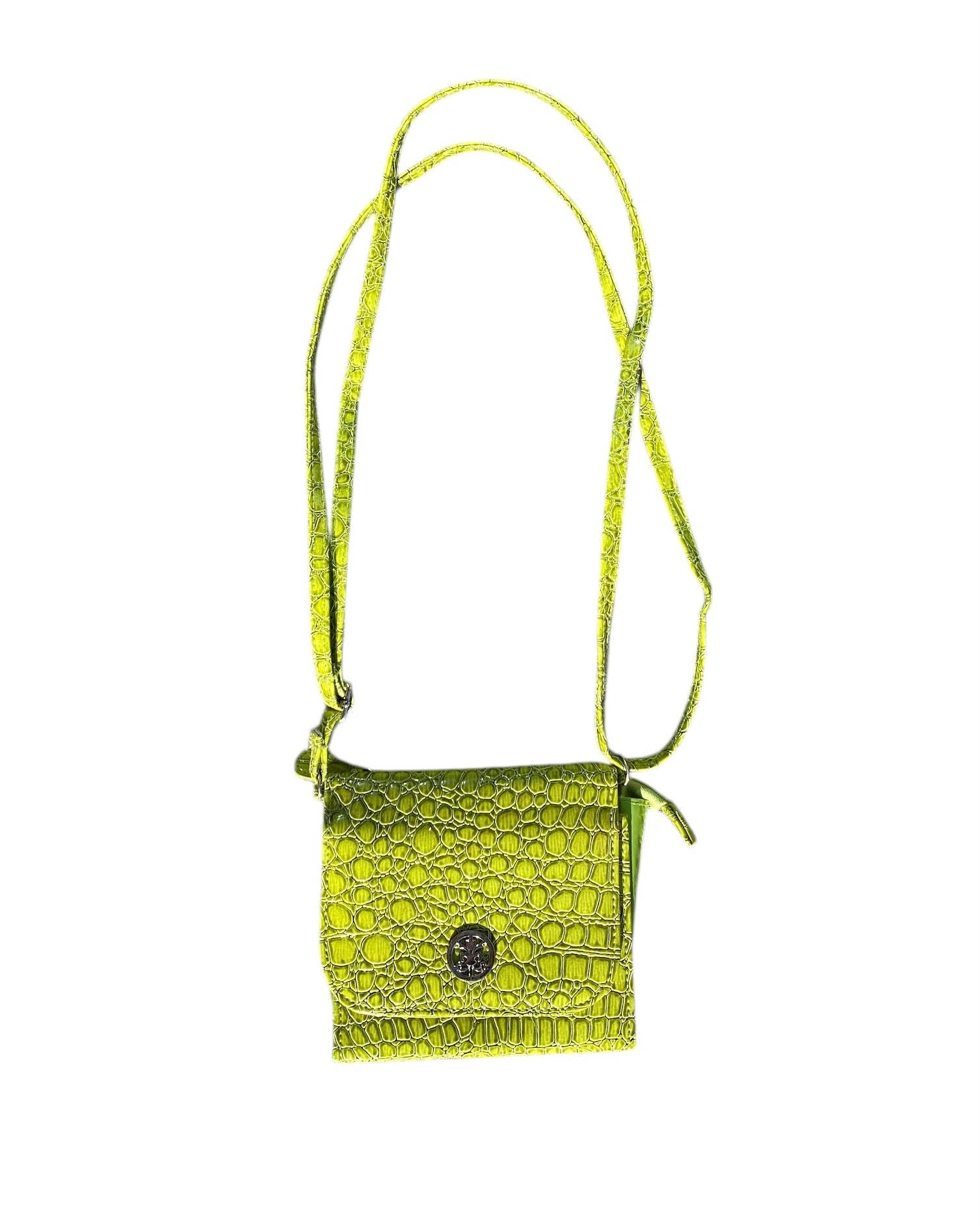 green croc crossbody