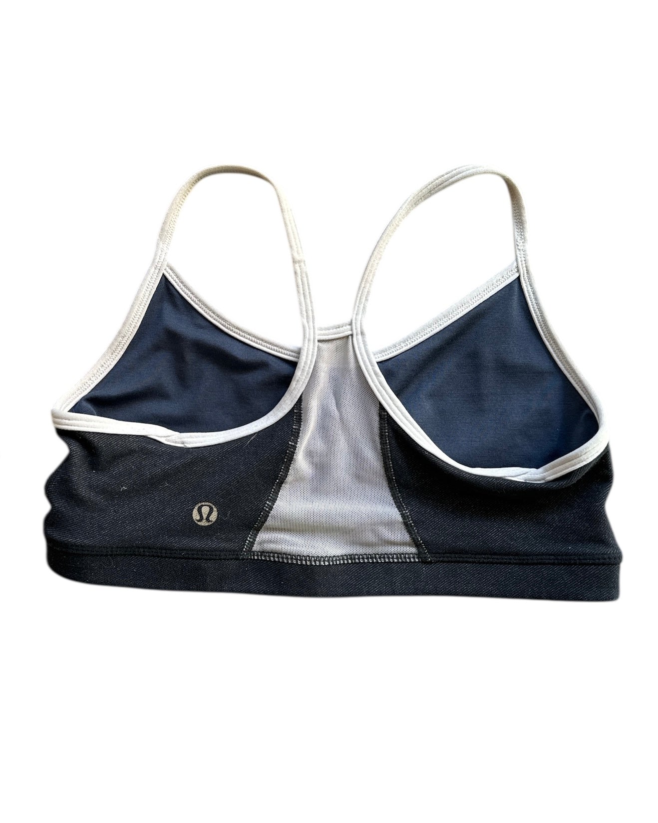 Navy white Lululemon Racerback sports bra, S