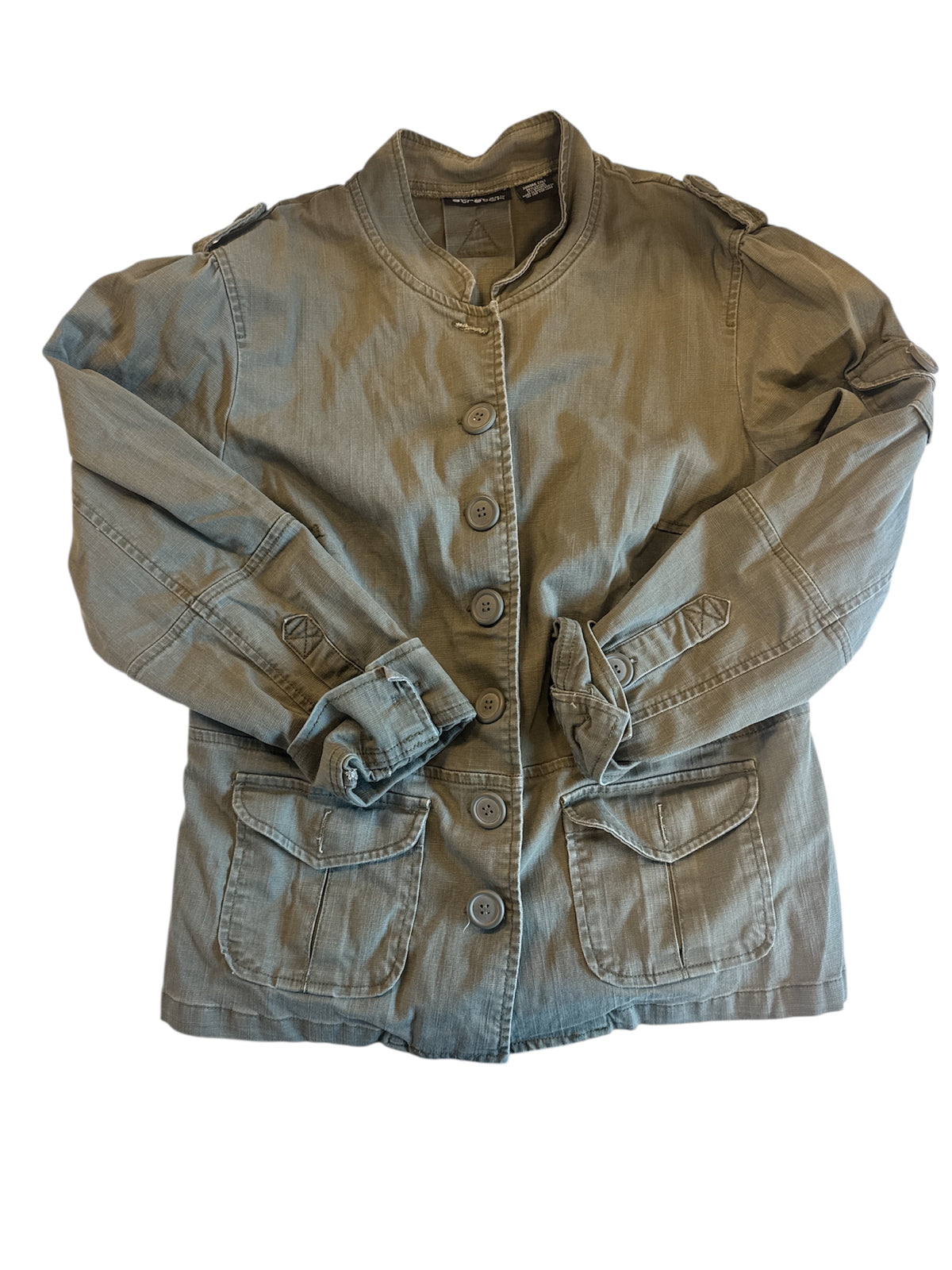 olive no boundaries y2k army jacket, juniors XL