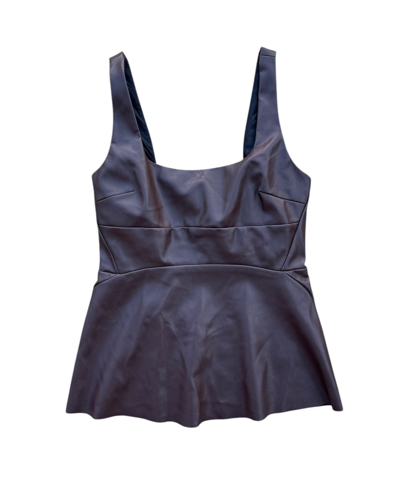 brown banana republic nwt pleatwr peplum tank, 2