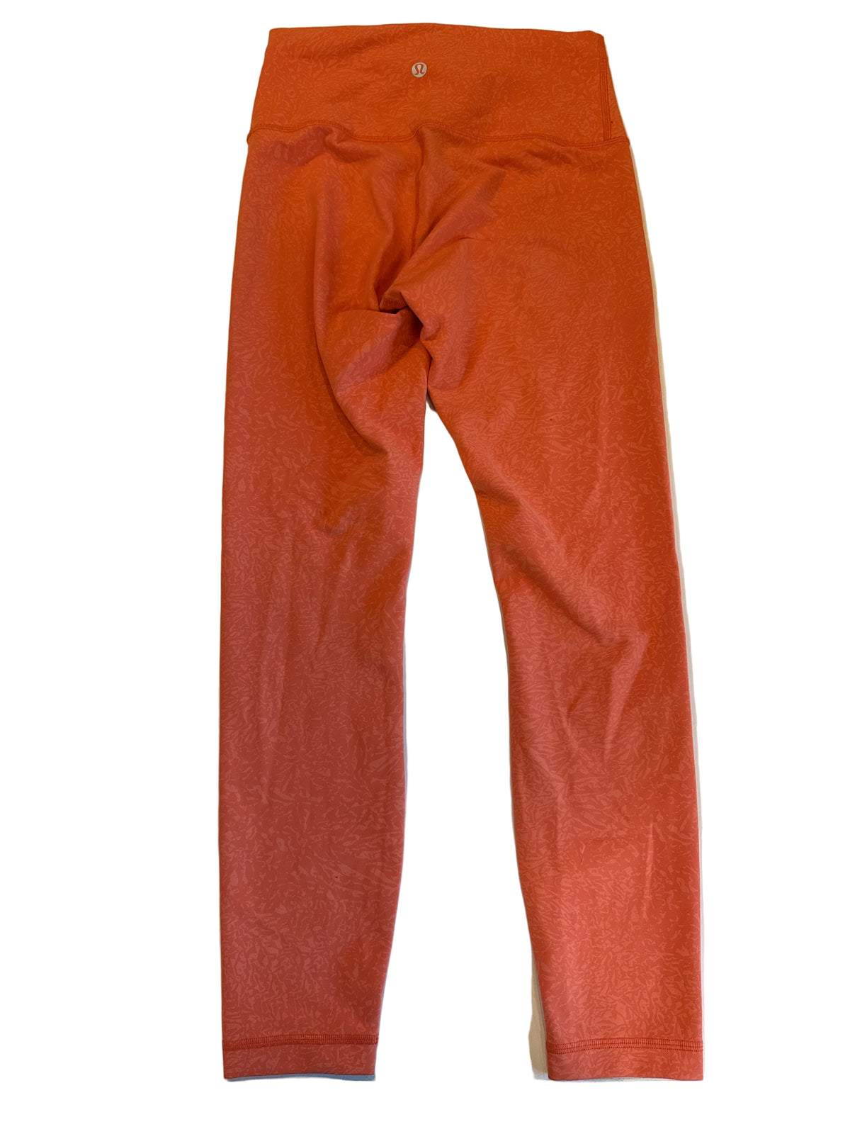 Orange Lululemon Printed leggings, 6