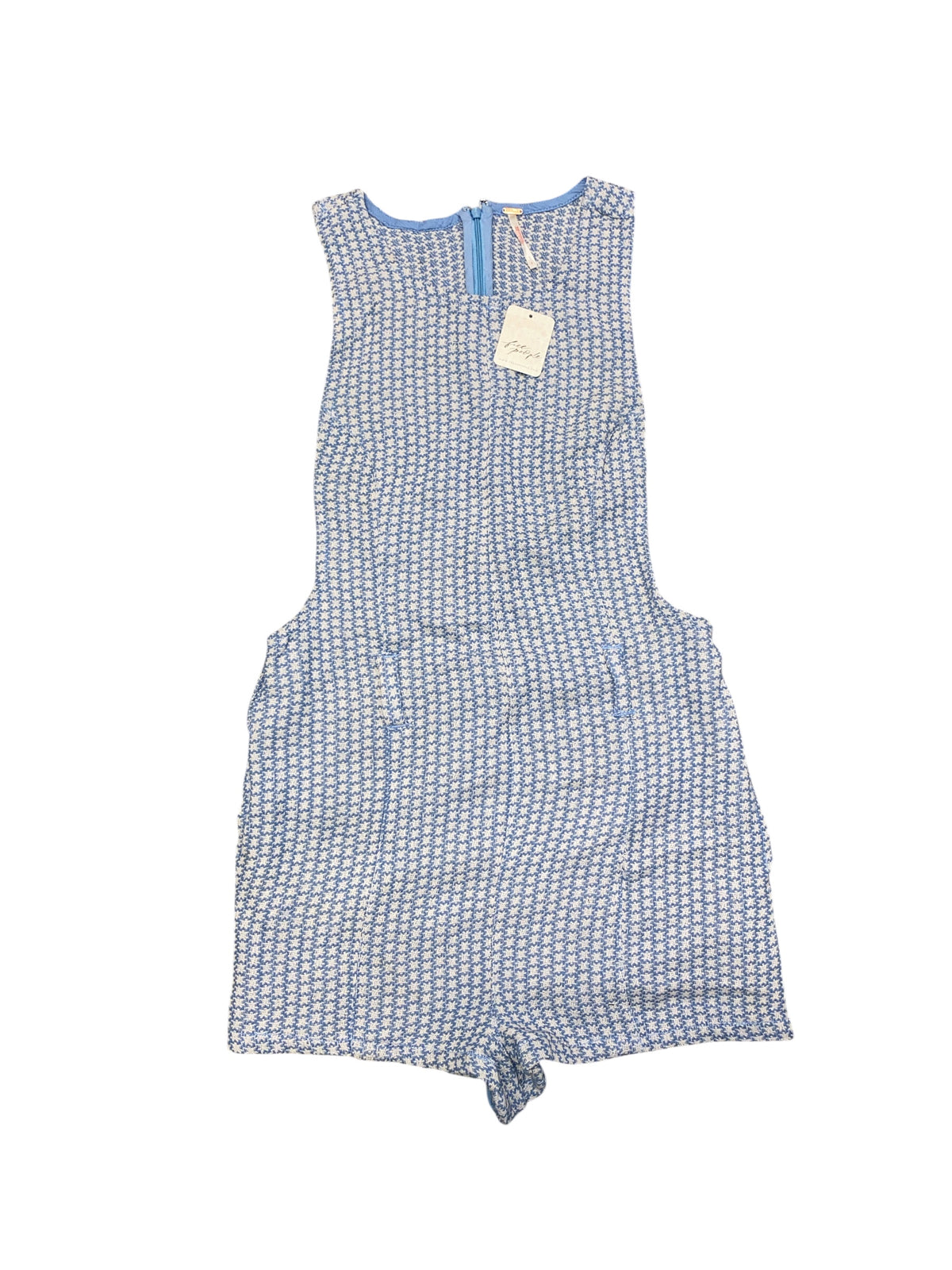 Light blue Free People Jacquard pattern short romper, 8