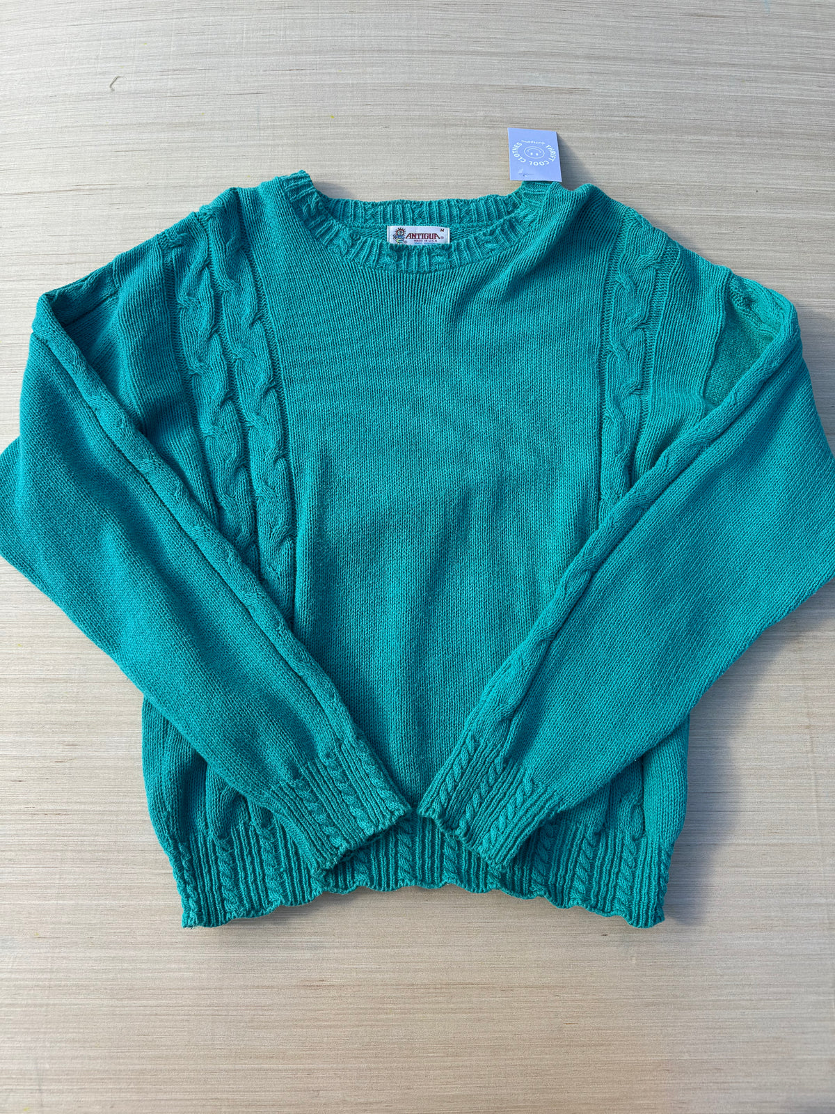 green Antigua womens sweater, m