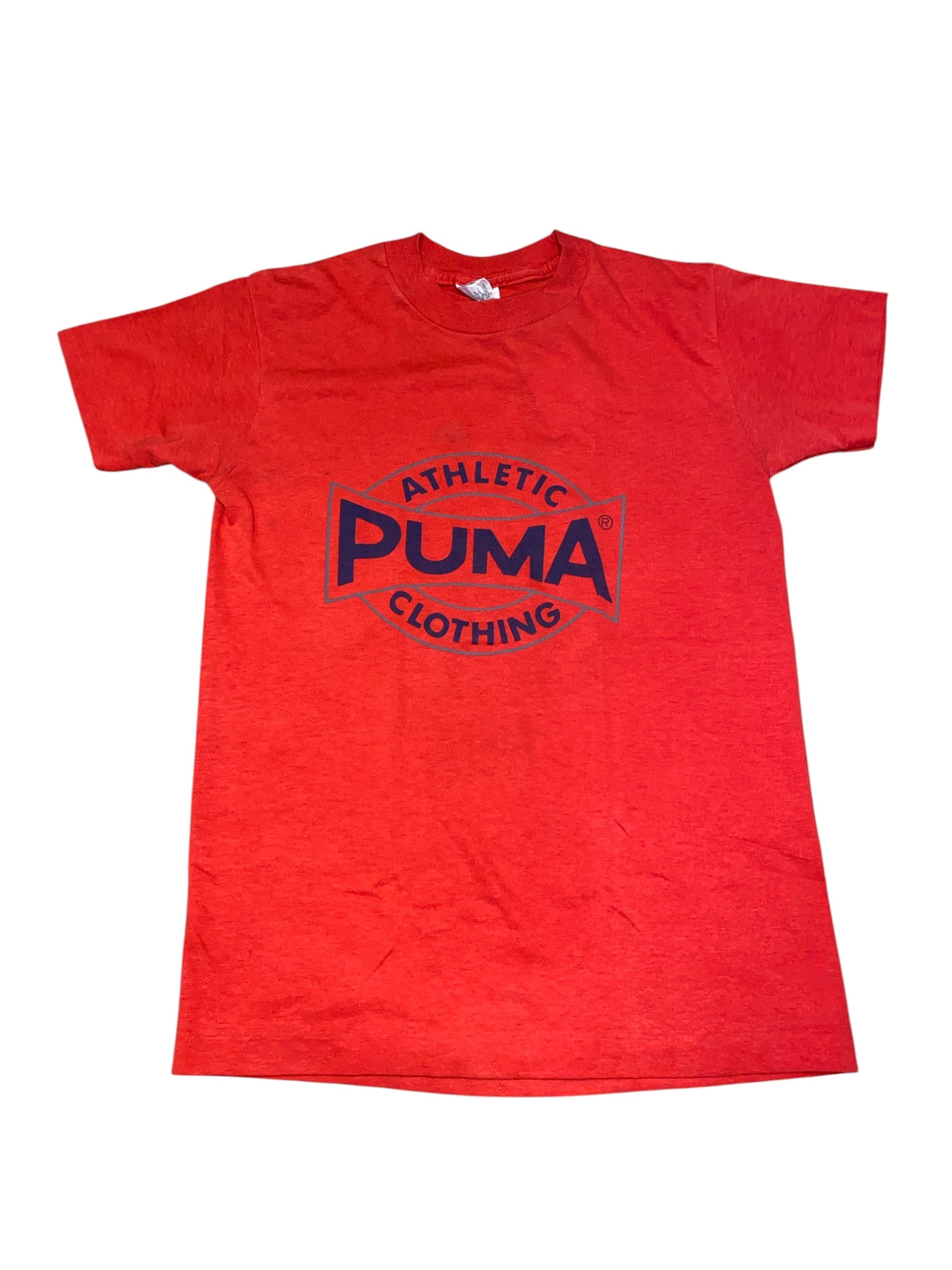 red puma branded tee, youth XL (S)