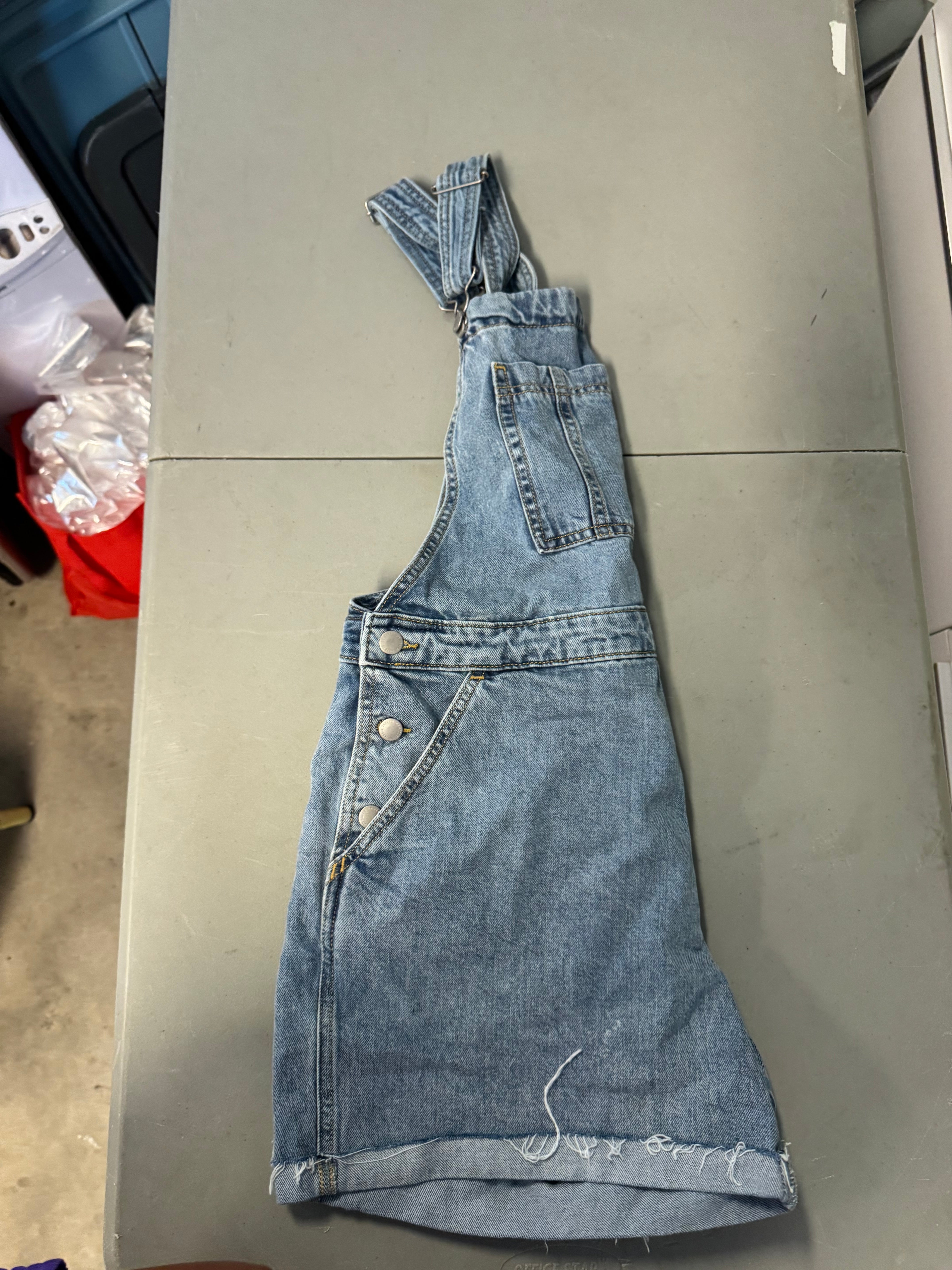 blue universal thread Overall shorts, 14/32