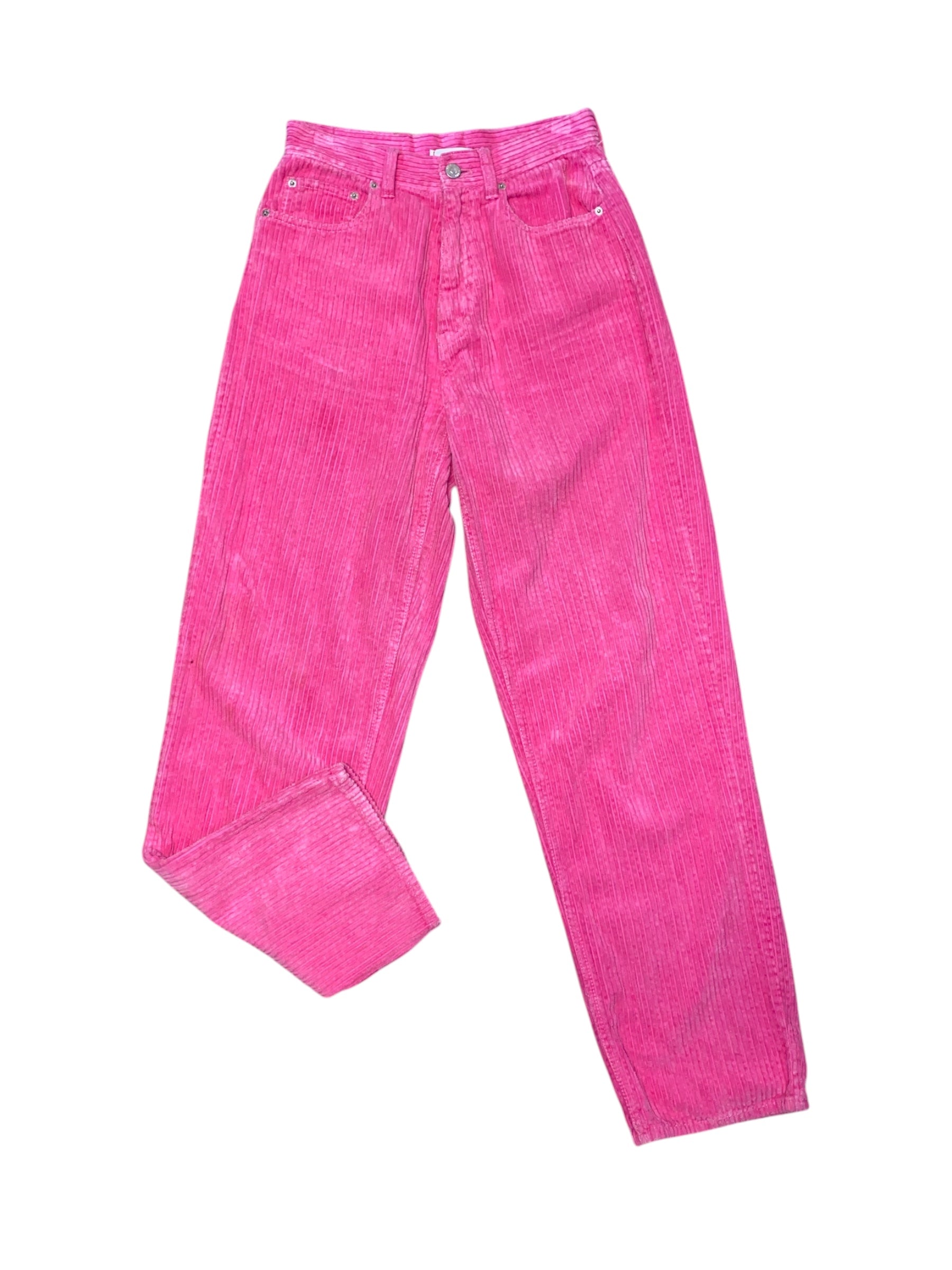 pink bdg cord pants, 26