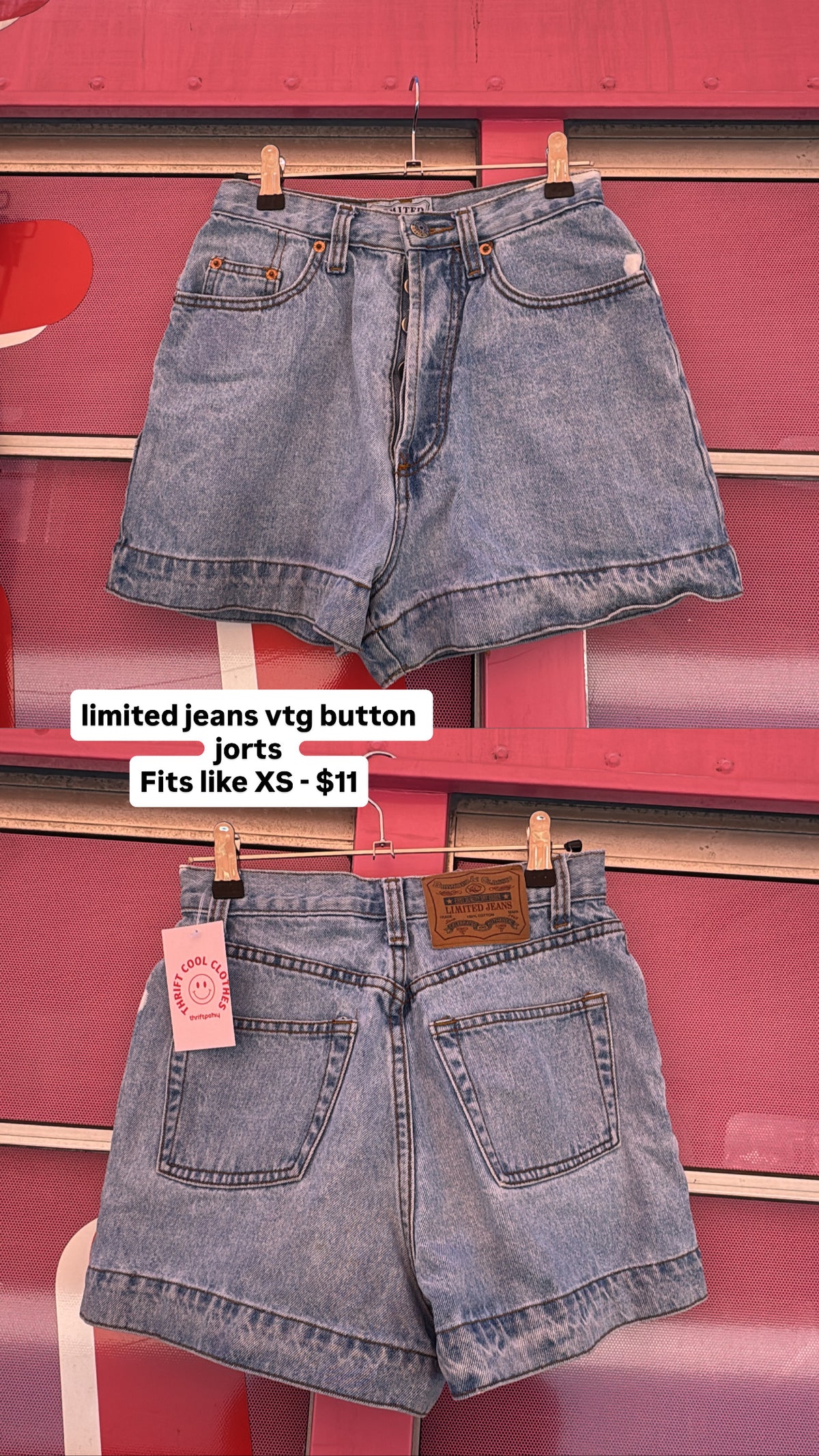 Blue Limited jeans High waist jorts, 4