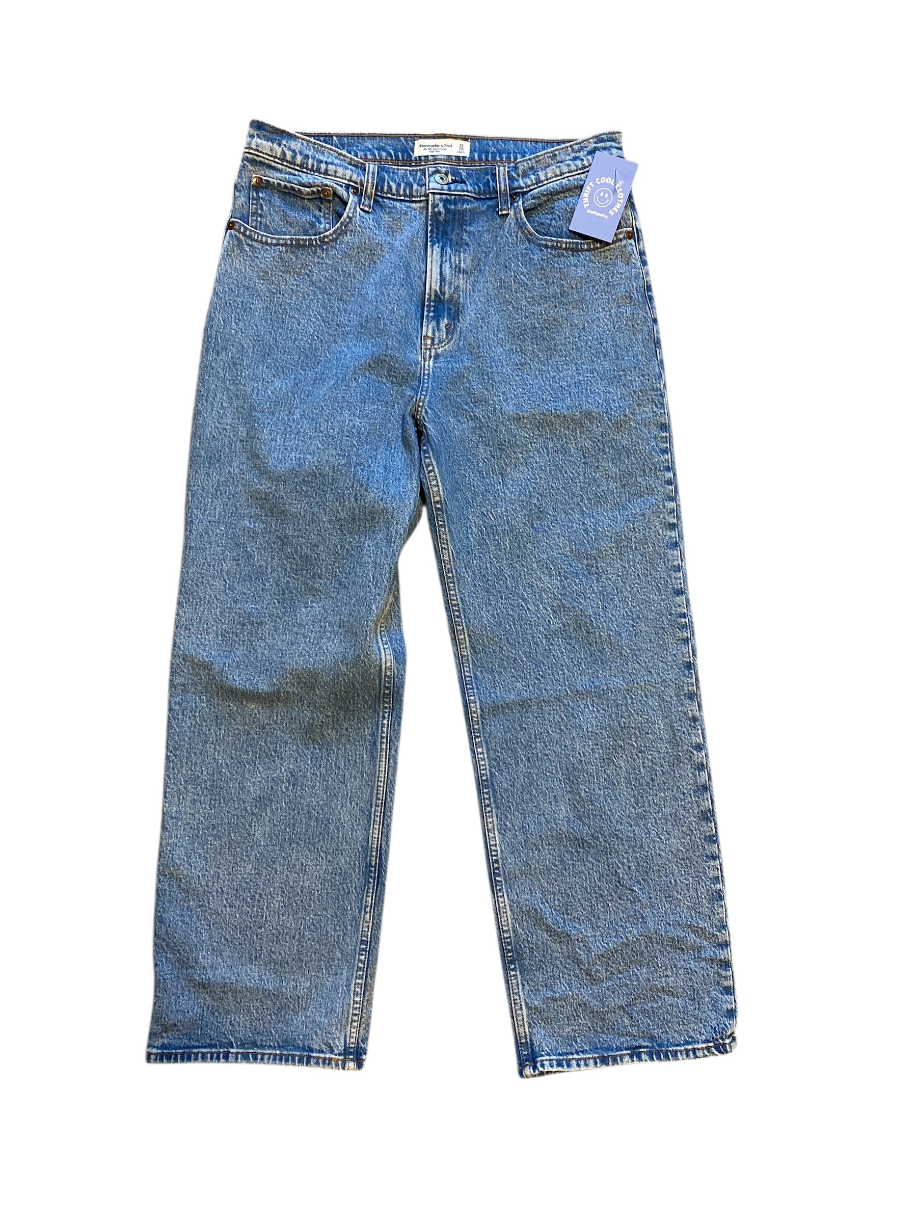 Blue Abercrombie & fitch The 90s relaxed jean high rise, 14