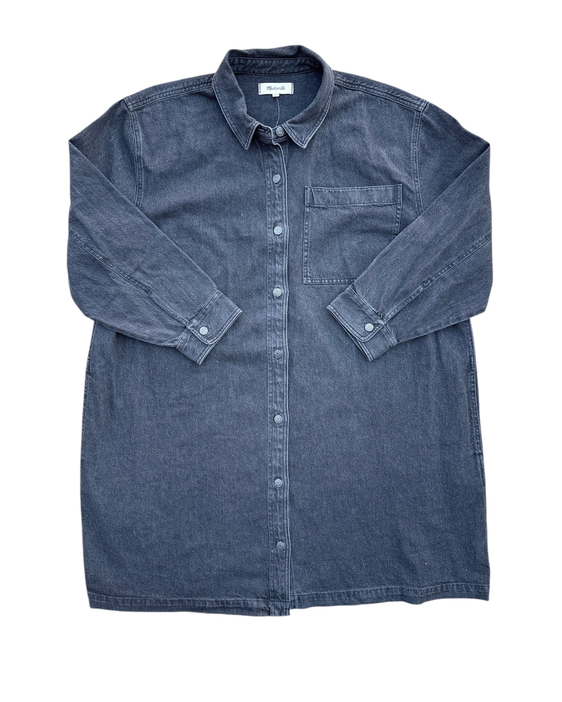black madewell denim button up dress, 3x
