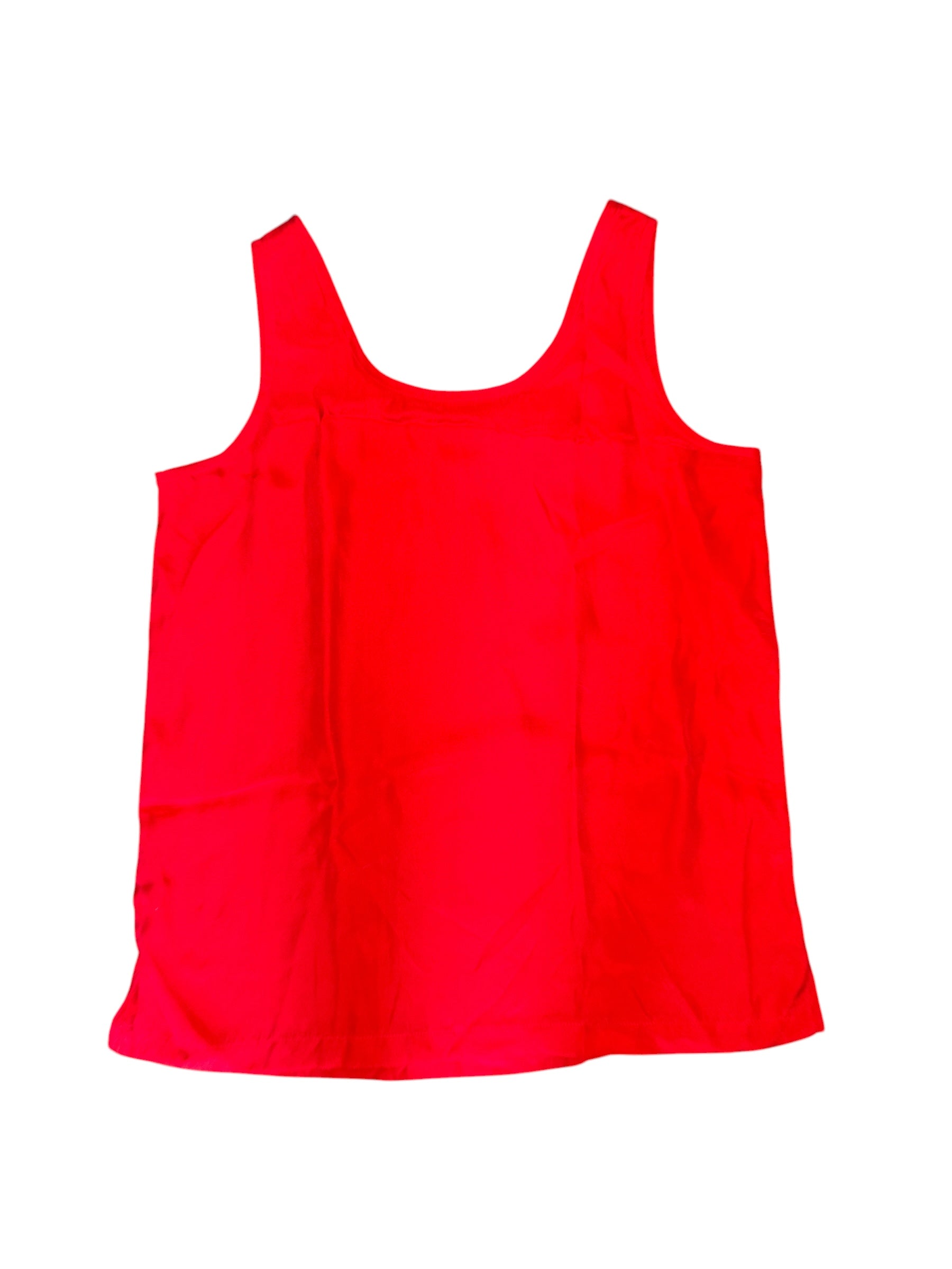 red first issue silk tank, s
