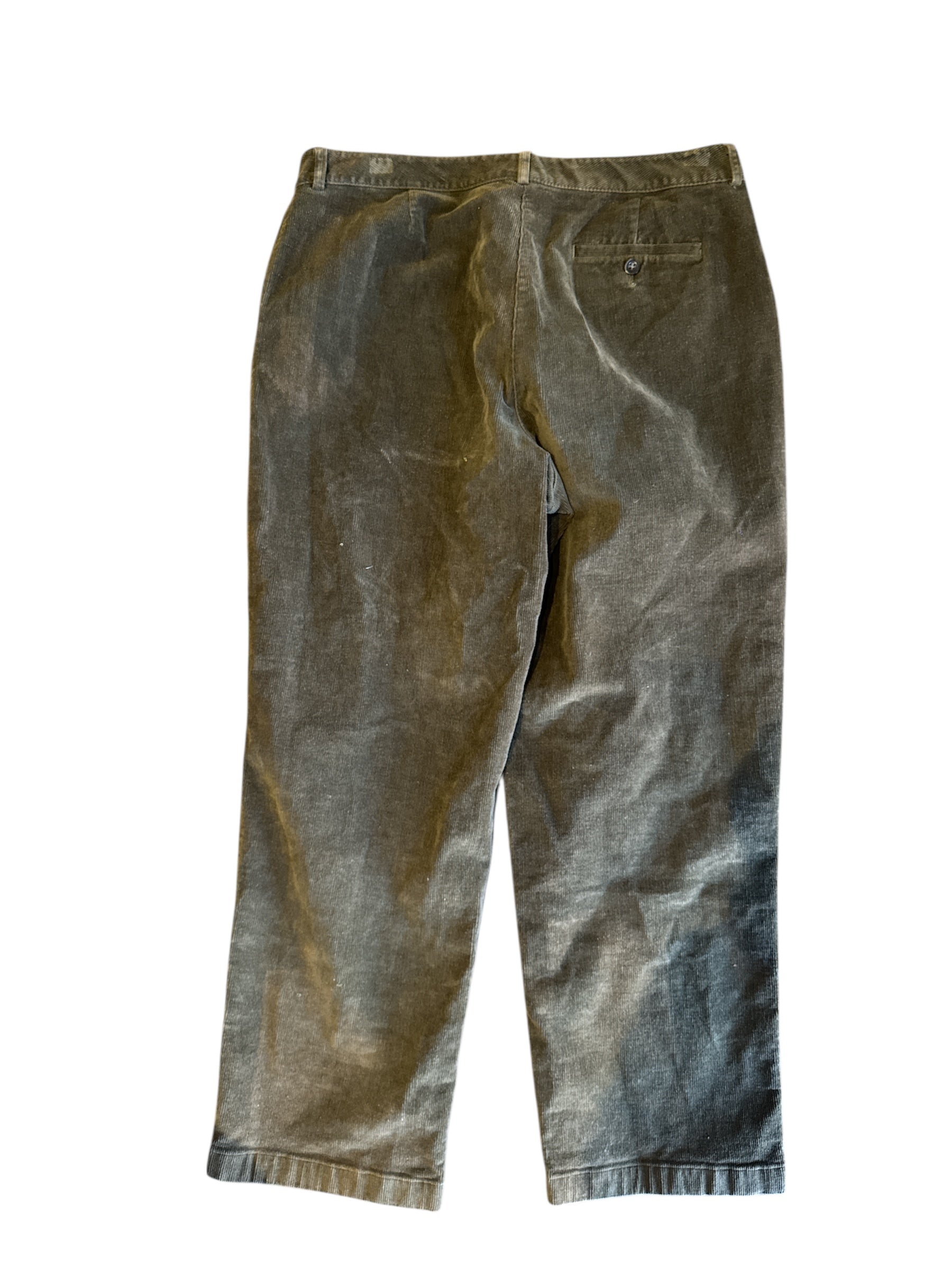 olive ll bean corduroy pants, 16 reg