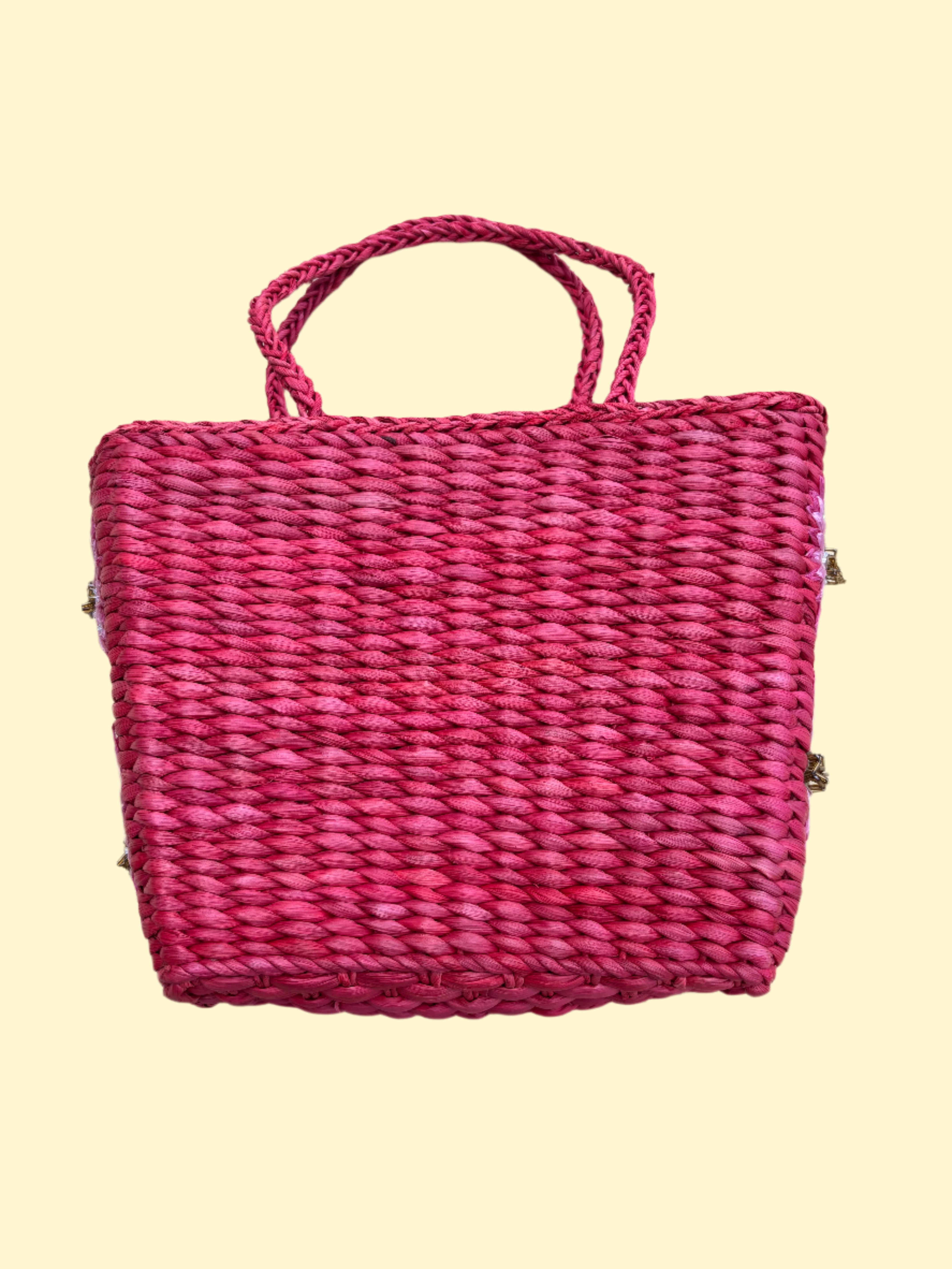 pink Mossimo weave flower bag