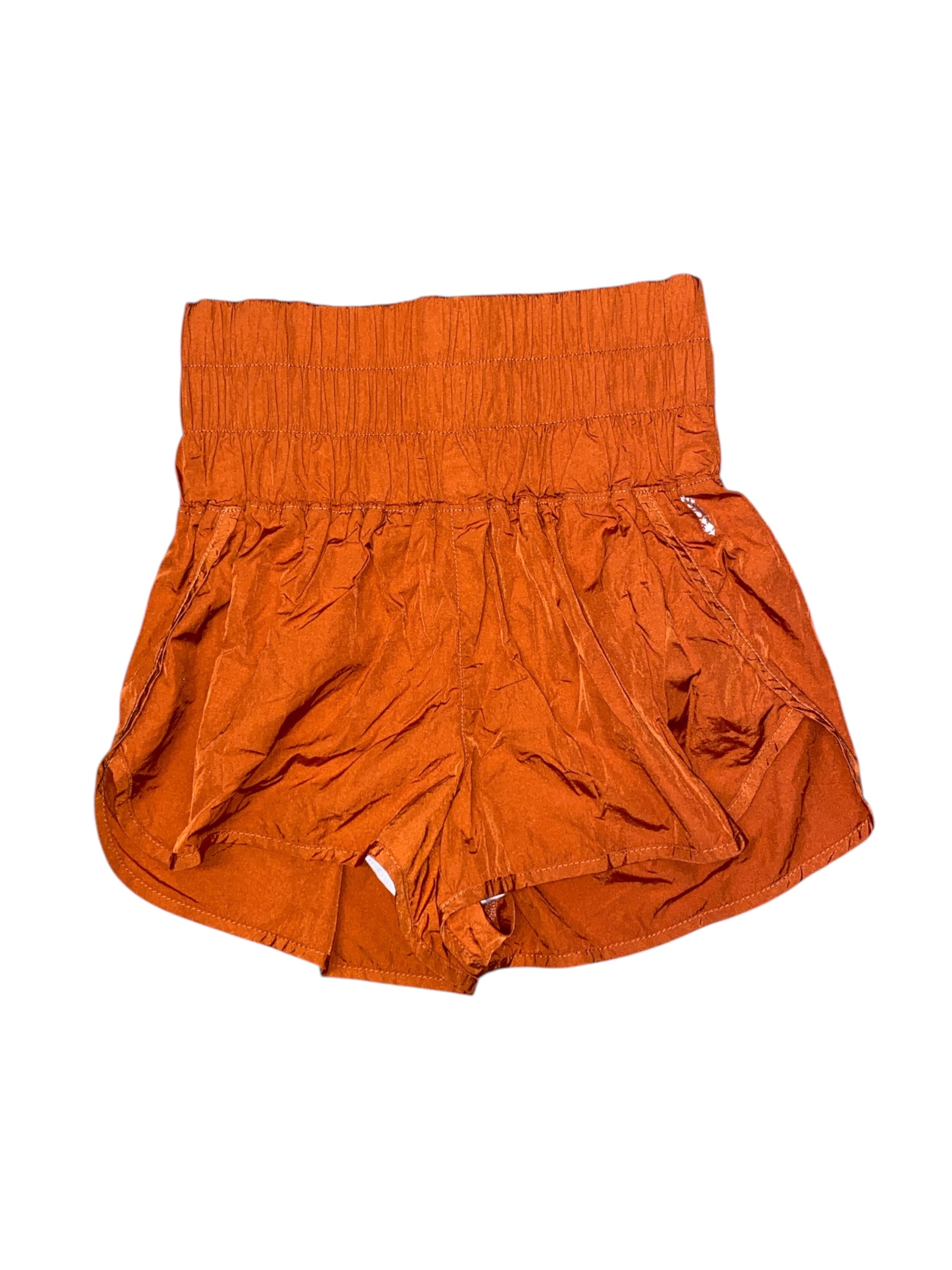 Orange Free People Swishy athletic shorts, S
