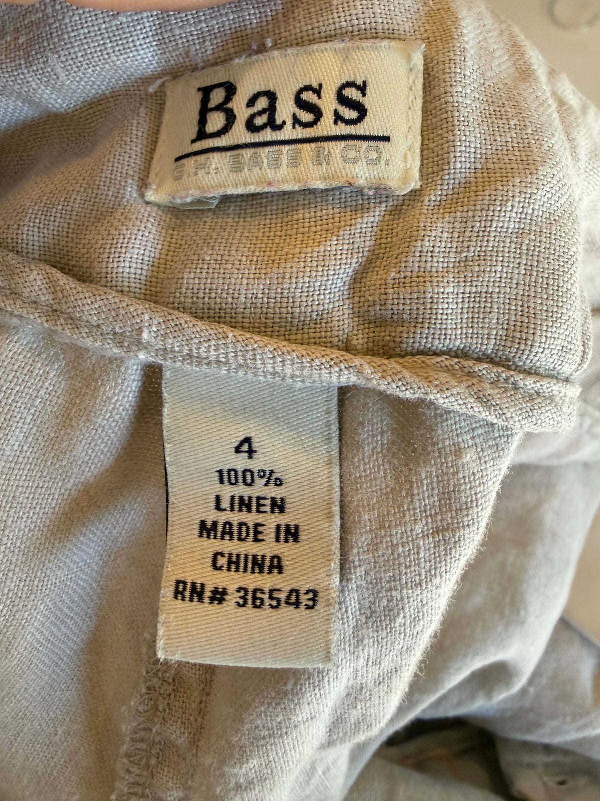 tan Bass 100% linen pants, 4