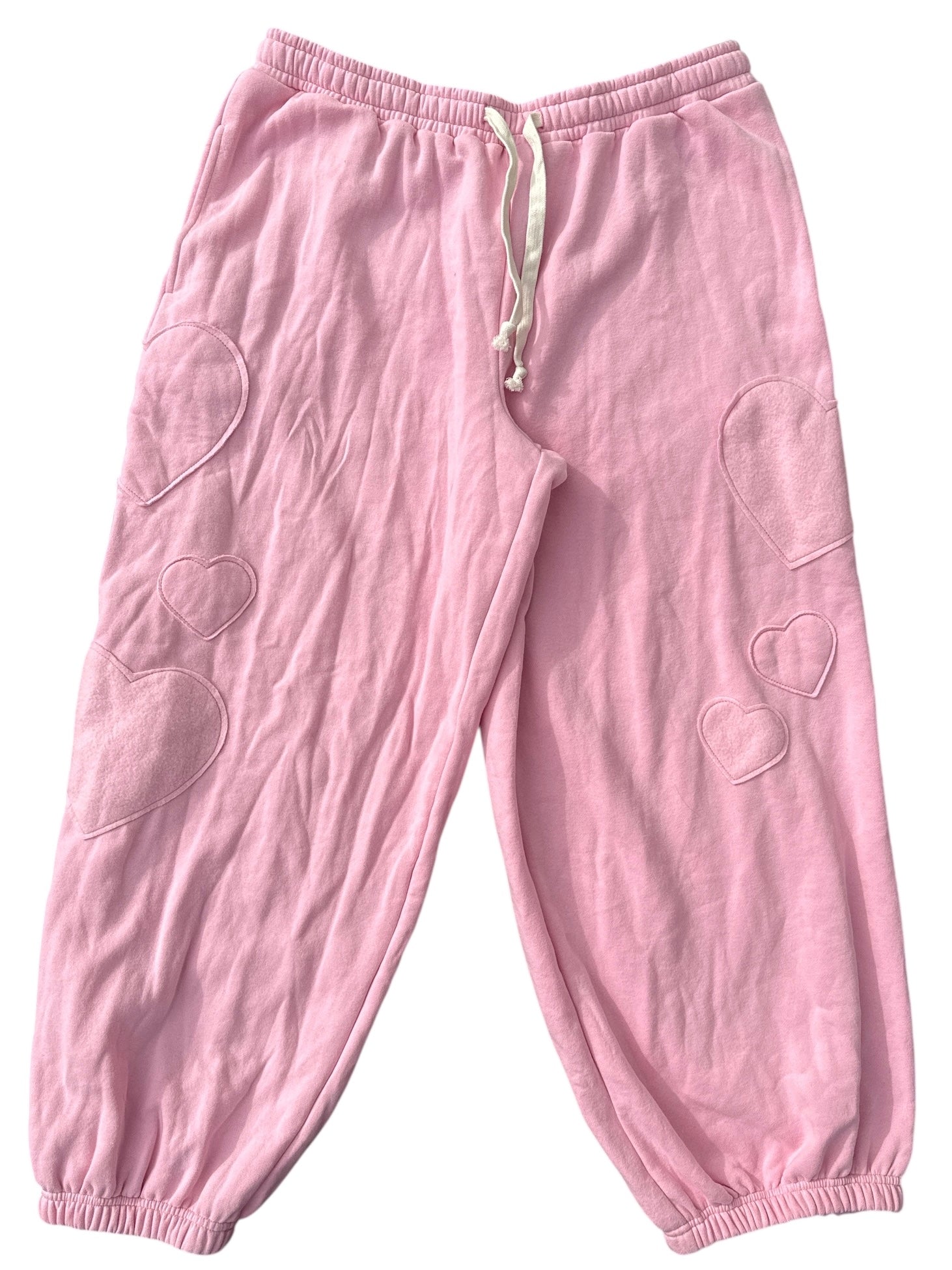 Pink urban outfitters Heart sweatpants, Xl