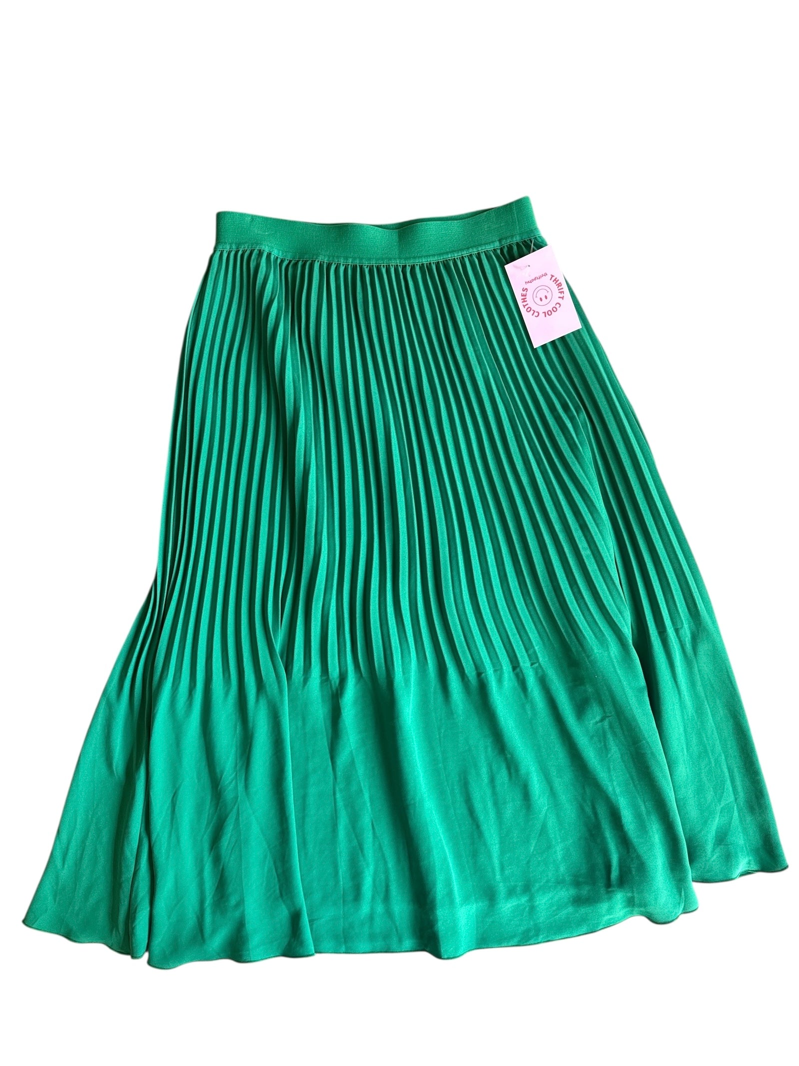 GREEN j.crew pleated maxi skirt, 4