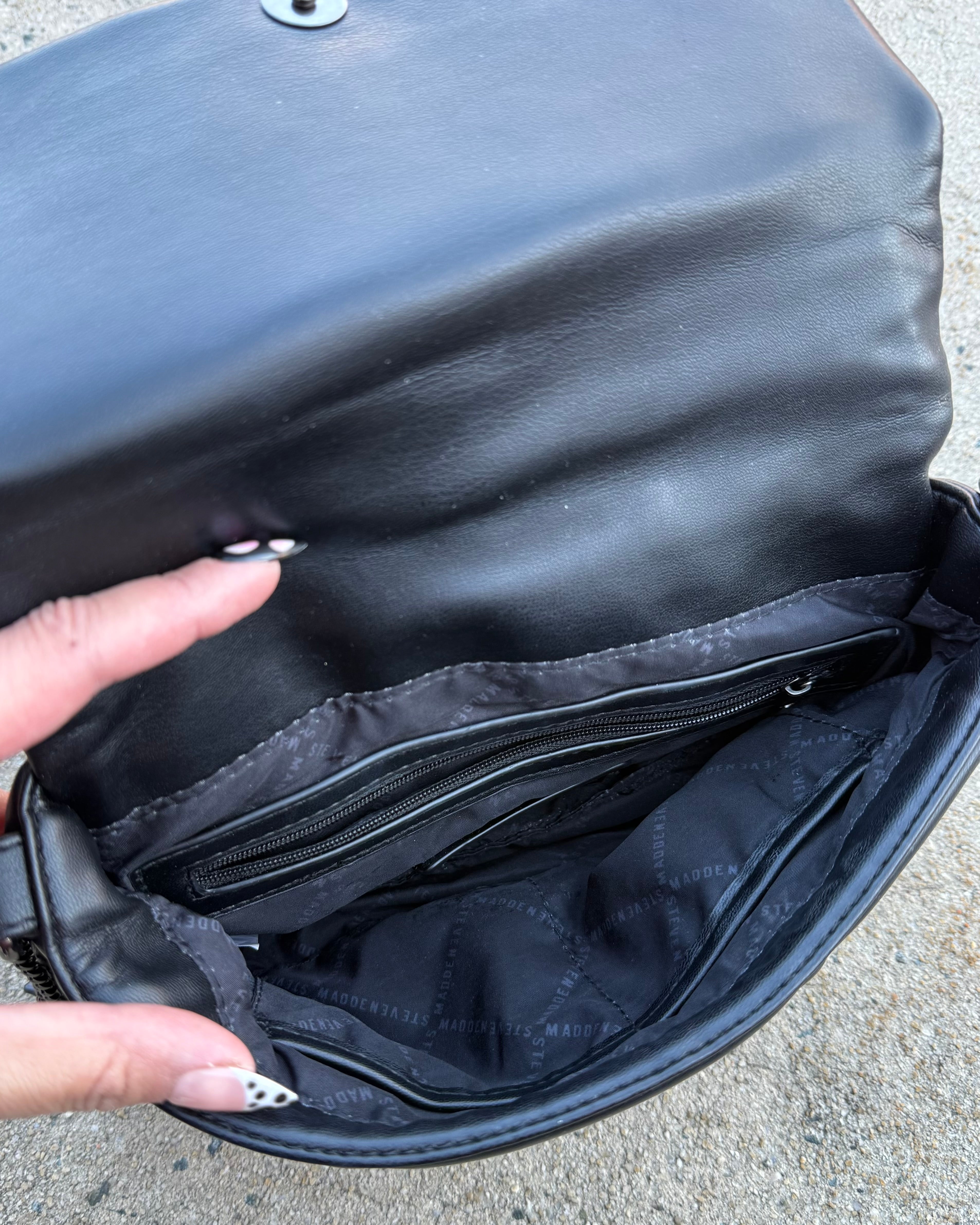 Black Steve Madden Quilted crossbody