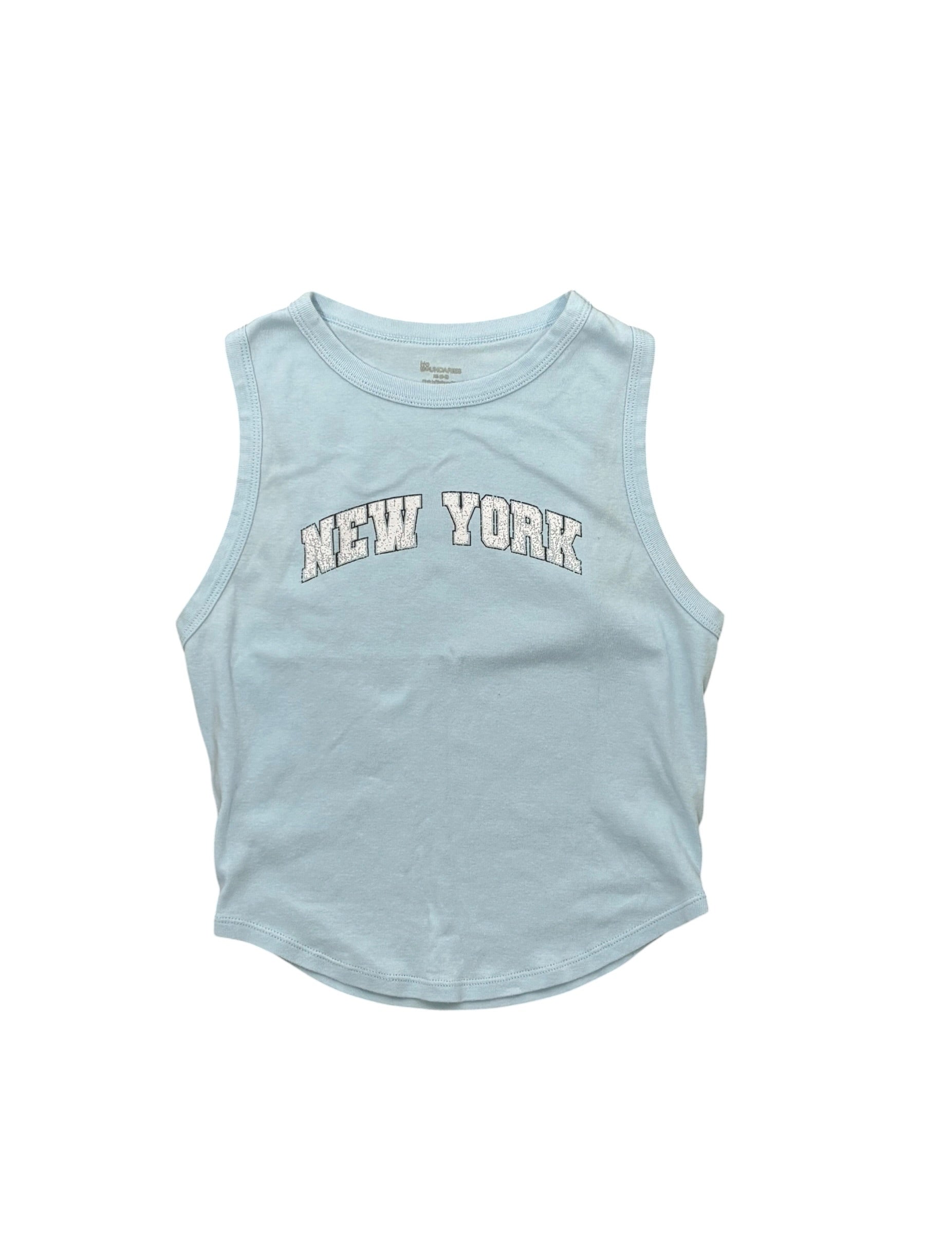 Light blue No bo New York tank, Xs