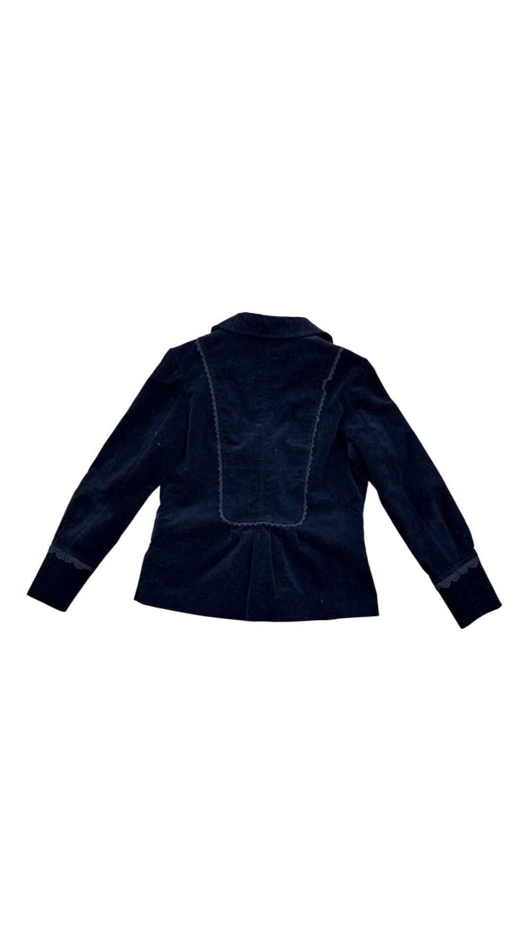 black Panitti suede blazer, m