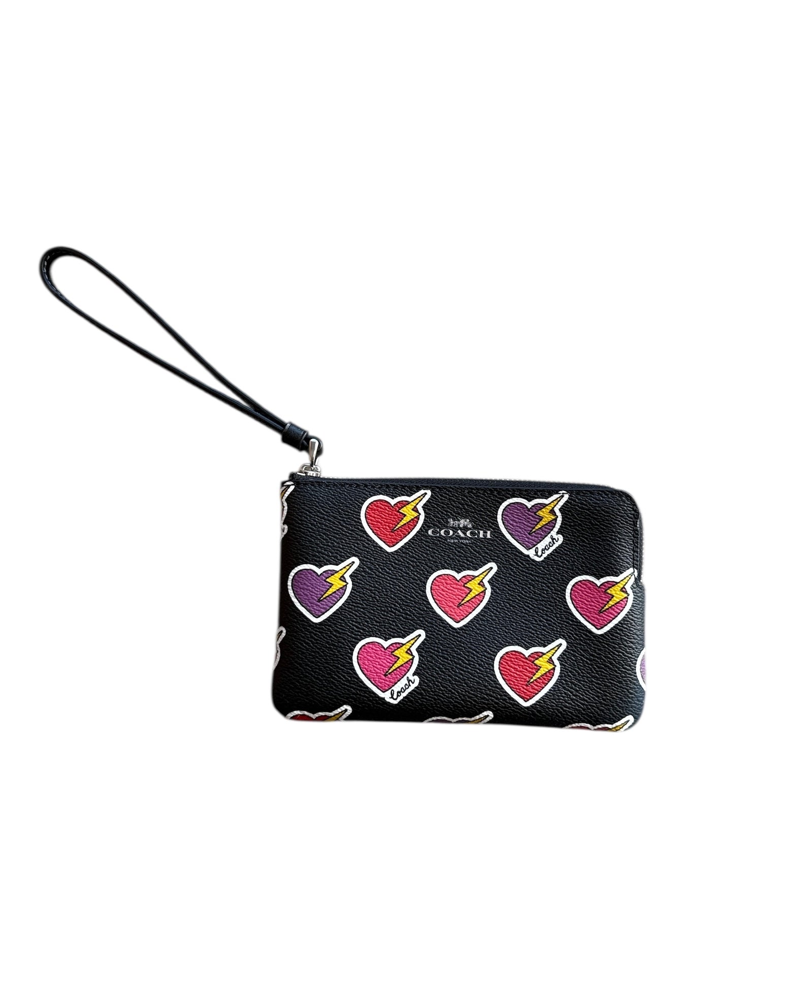 black heart coach wallet