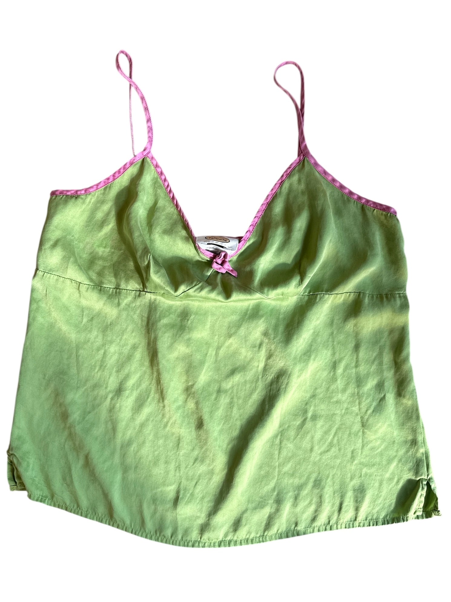 Green talbots silky cami, M