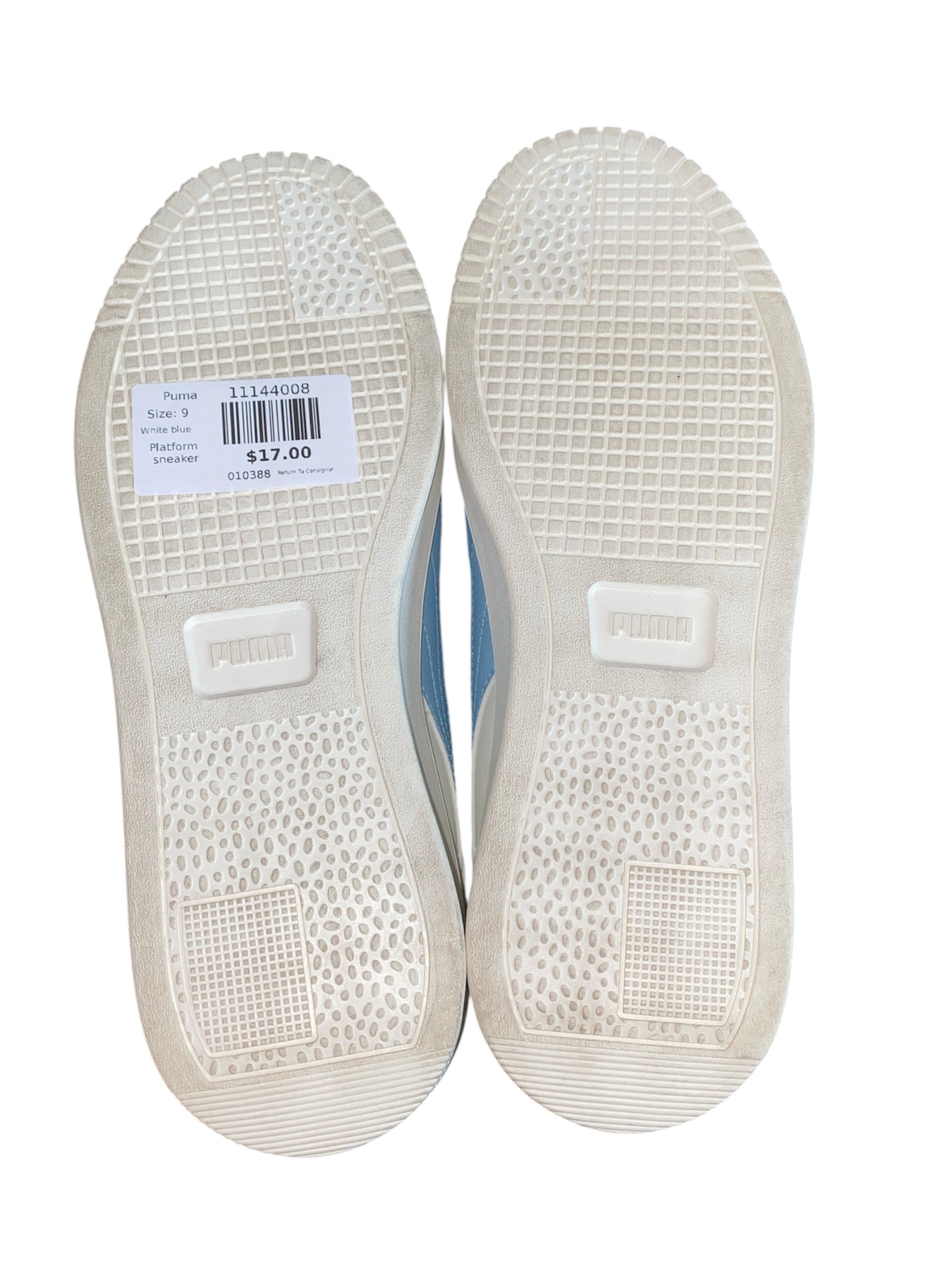 White blue Puma Platform sneaker, 9