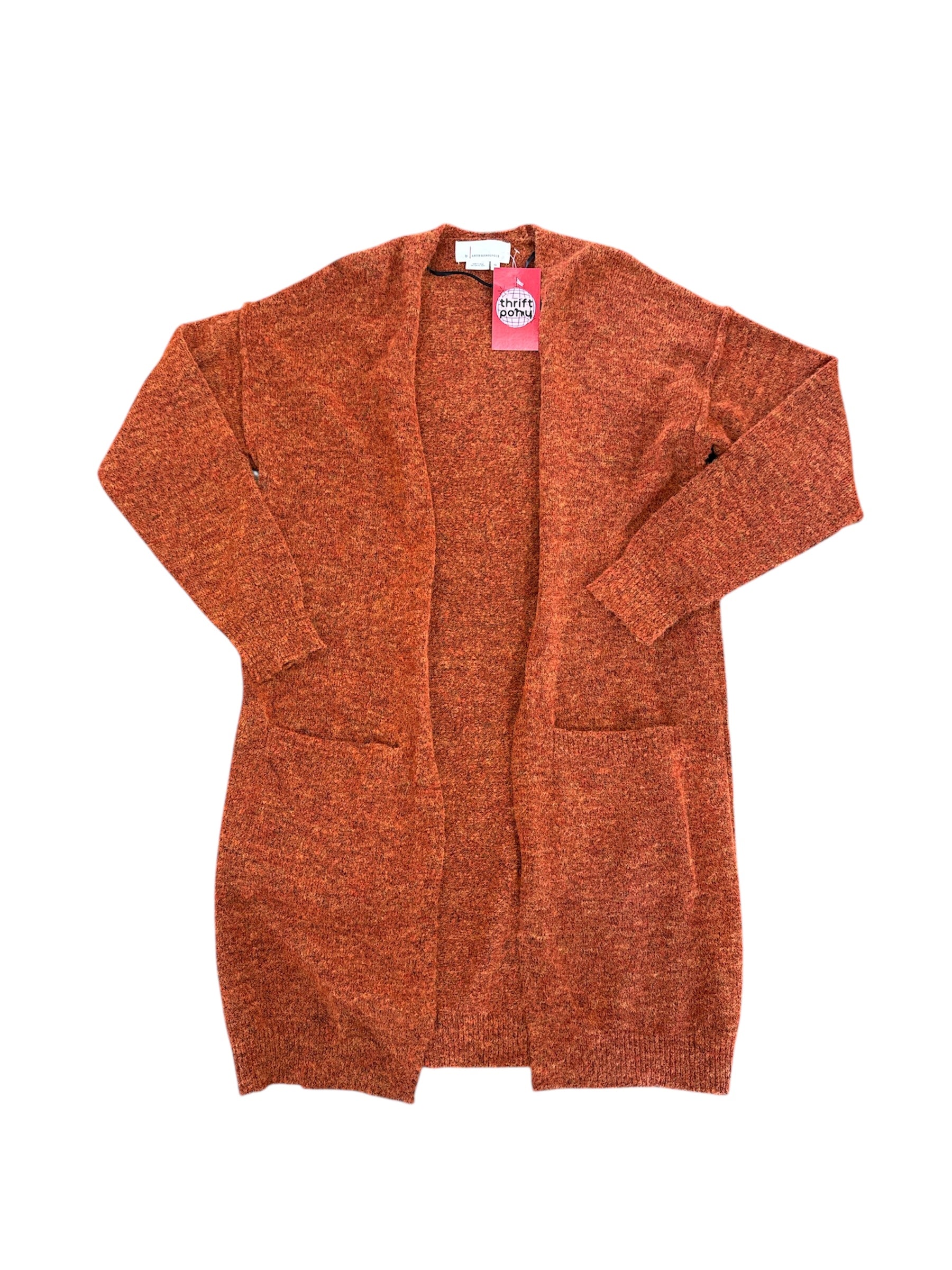 brown anthropologie cardigan, xs