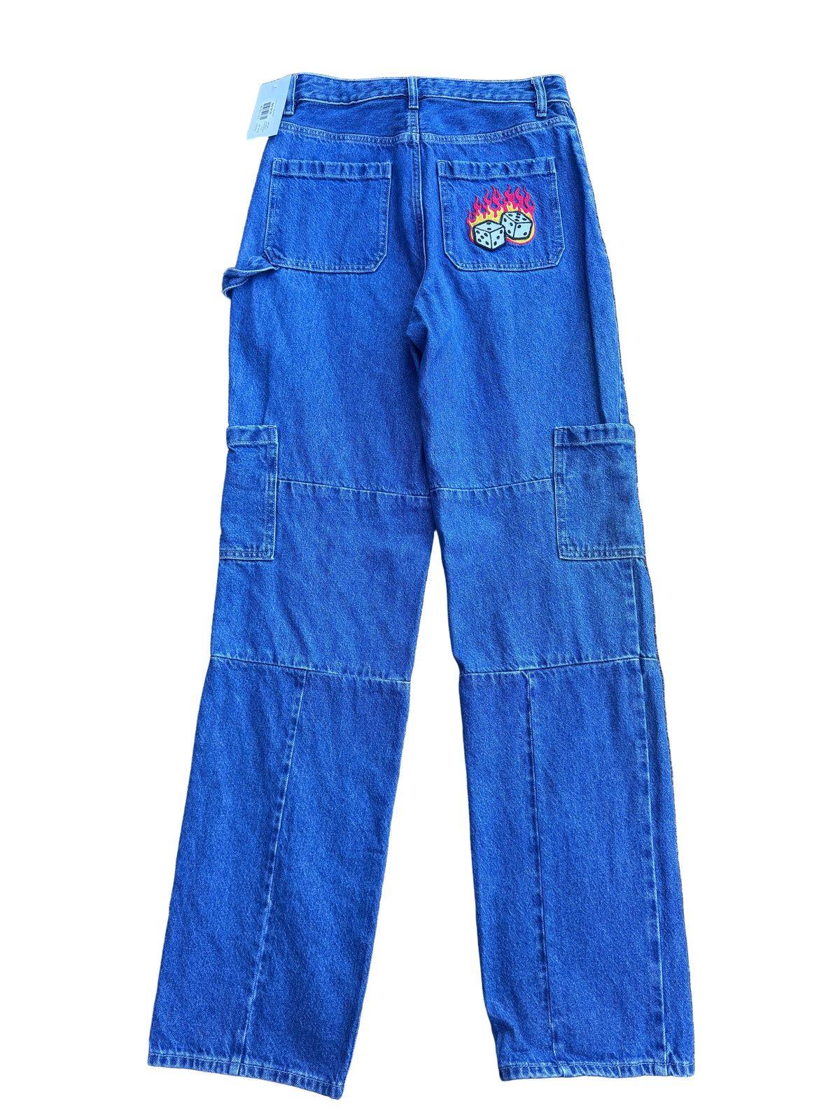 Blue Pacsun Cargo jeans w flame pocket, 28