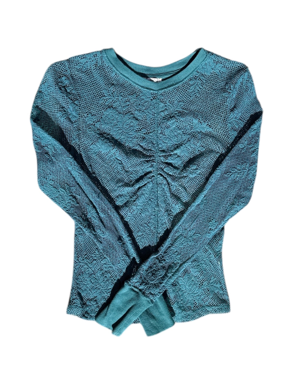 teal free people lacey ls, s
