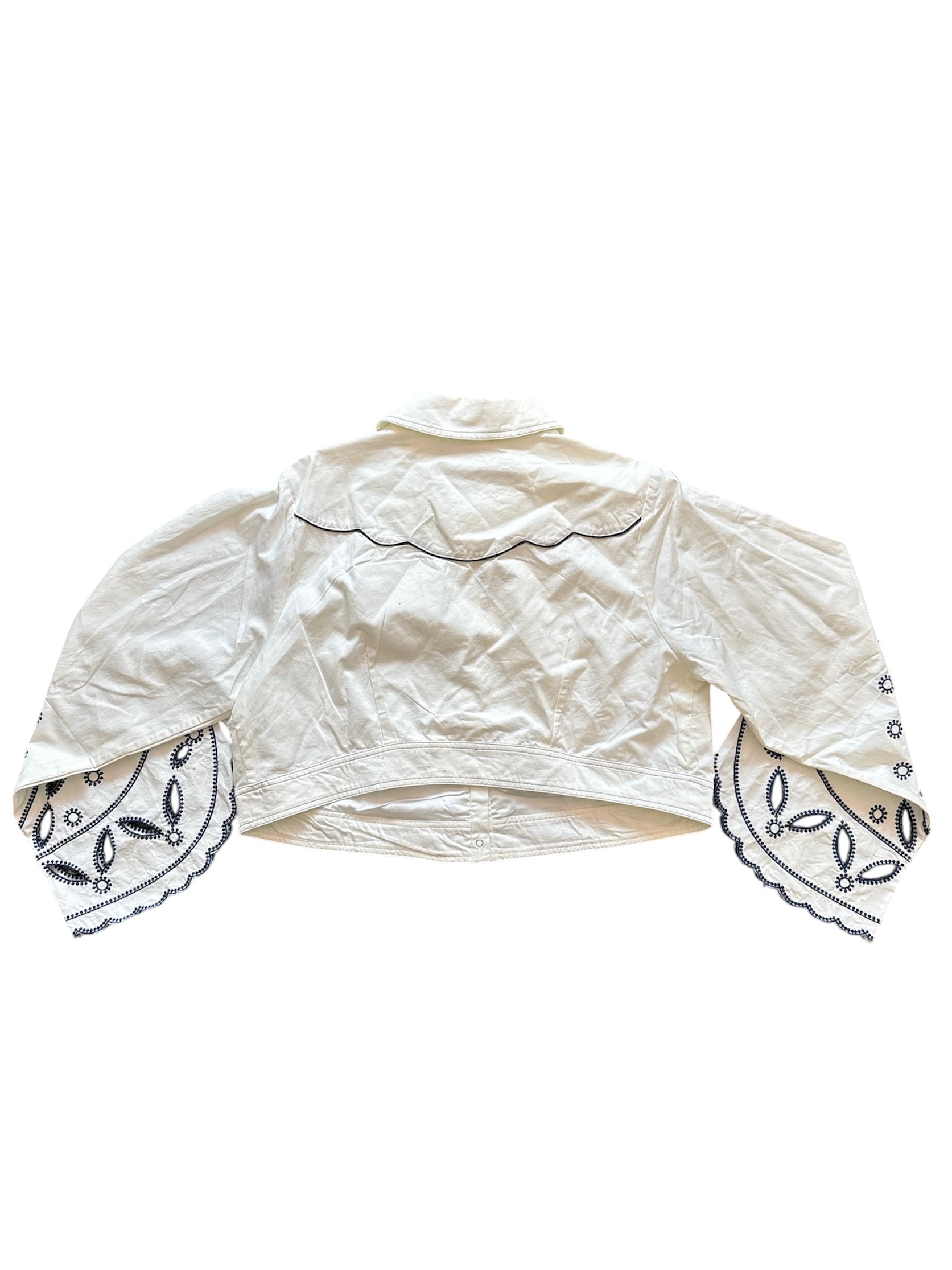 White blue Let me be NWT western button down, 1x