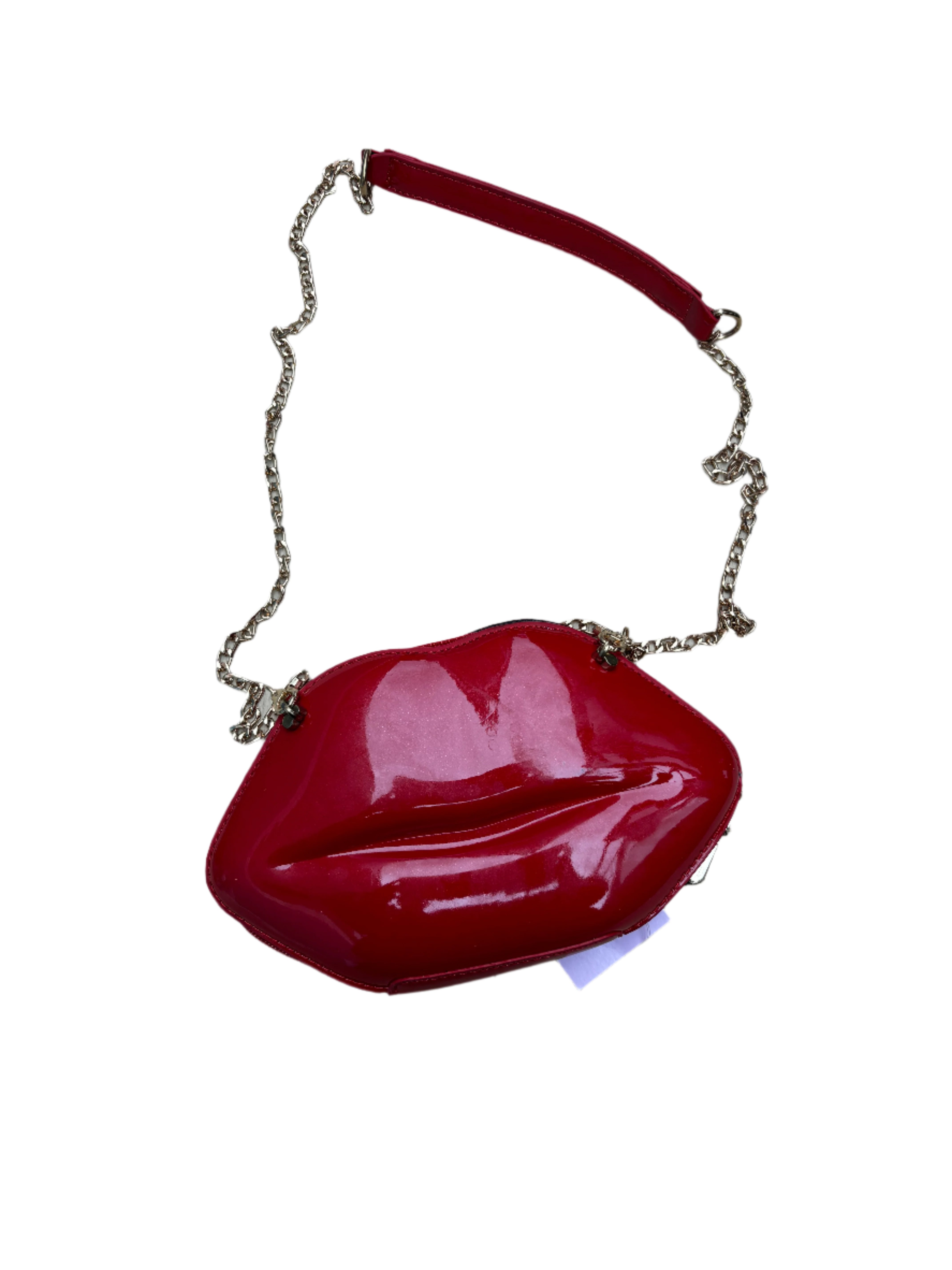 red kiss bag