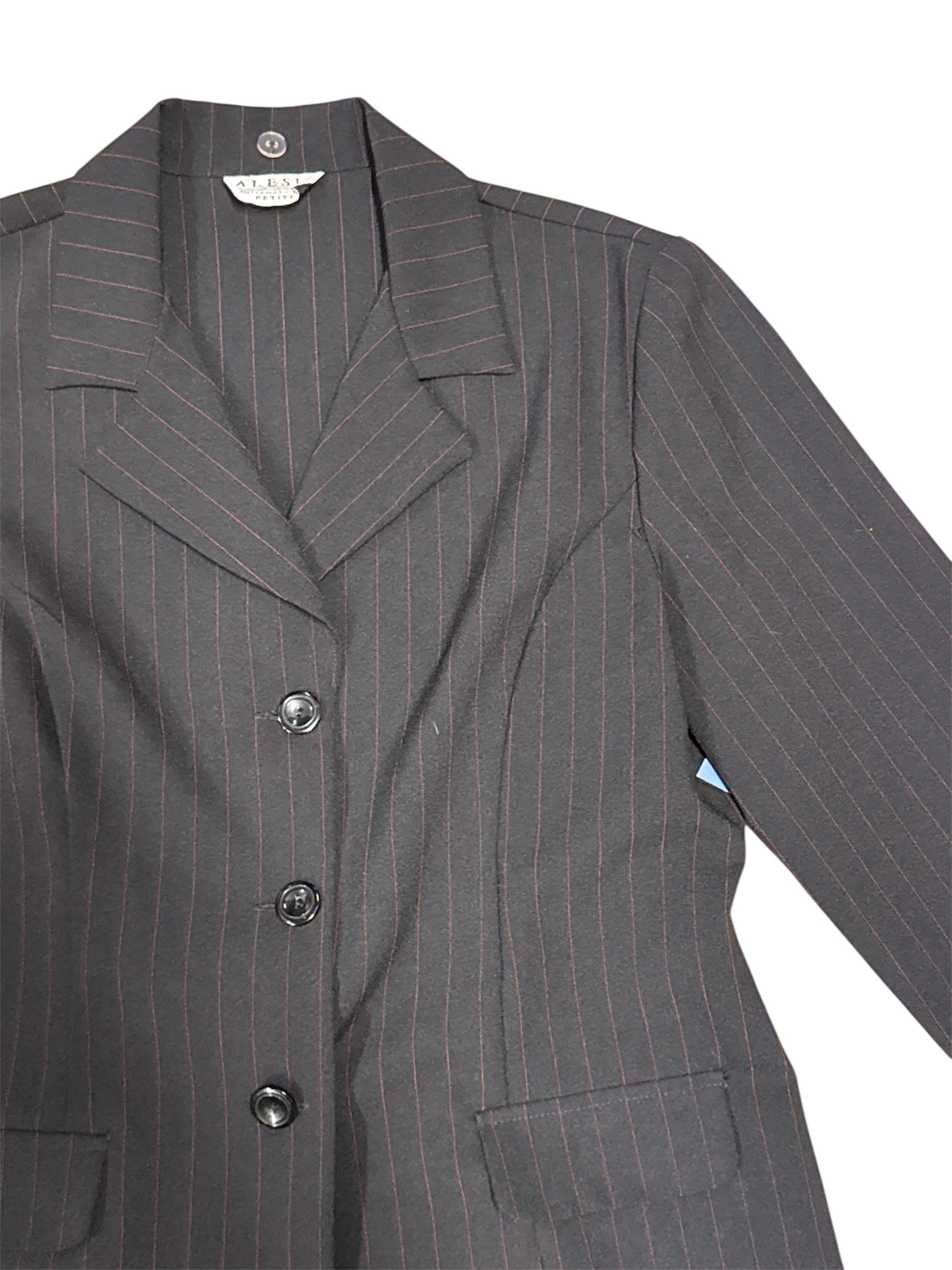 black red alesia pinstripe blazer jacket