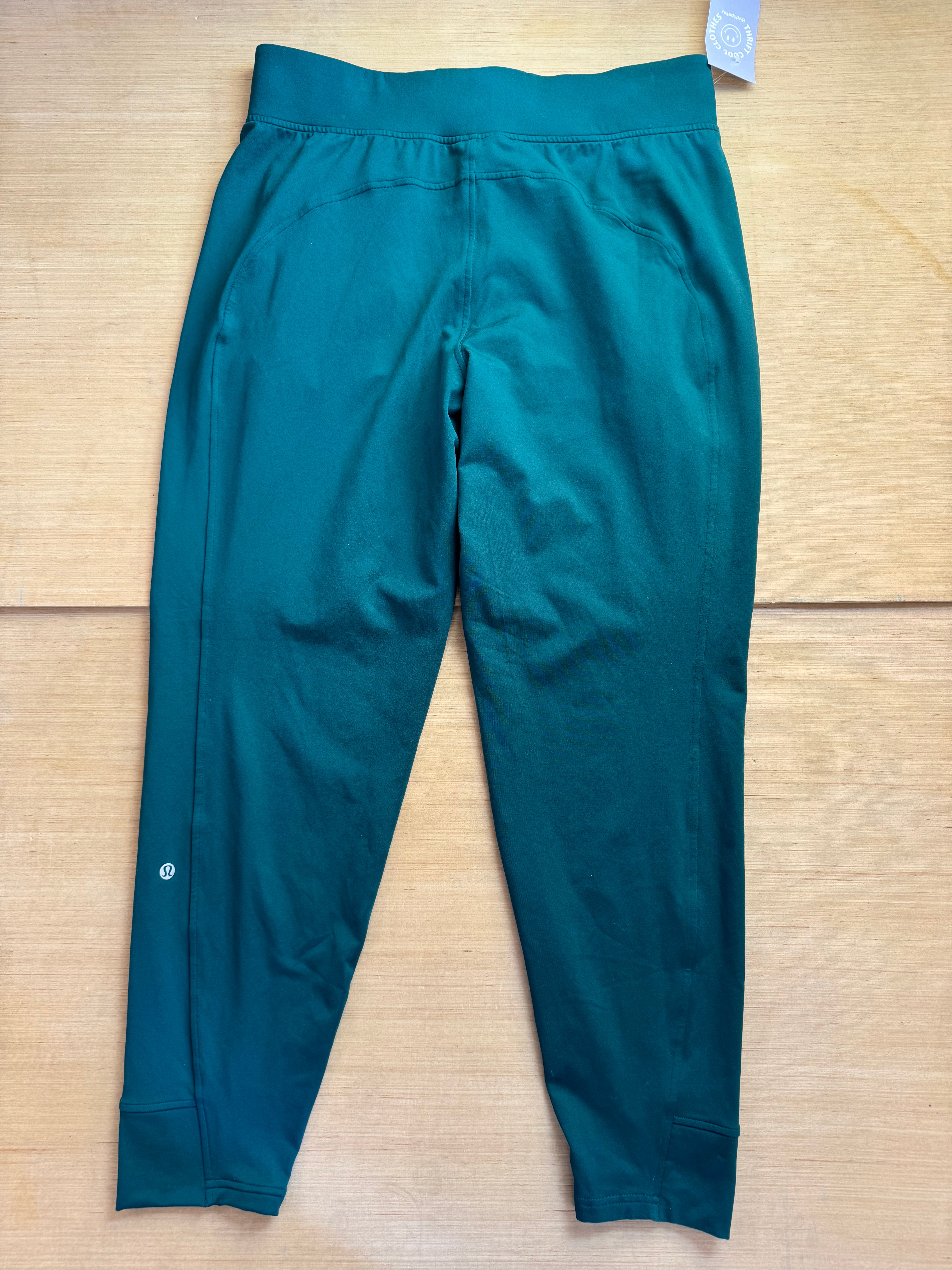 green lululemon soft sweatpants, 12