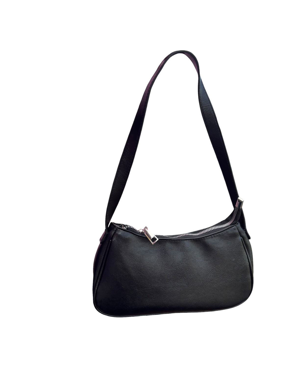 black little pleather purse