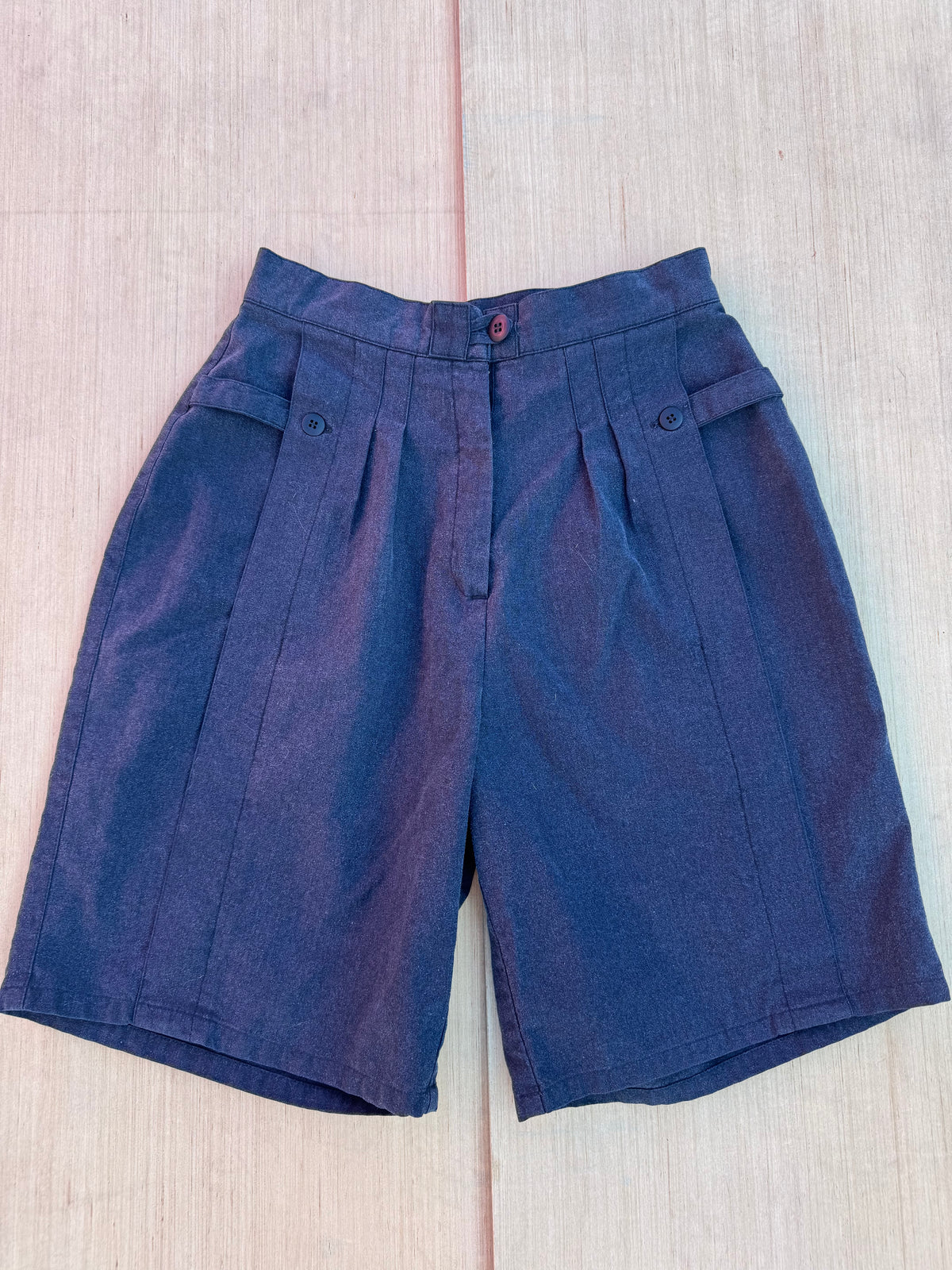 Grey Bugle boy pleated shorts, 9 (fits like S)