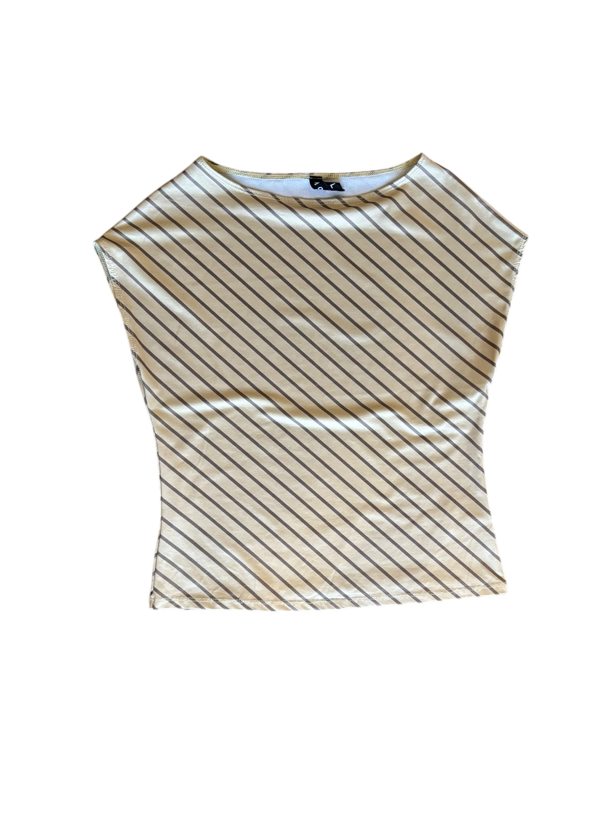 crean brown motel stripe dolman top, L