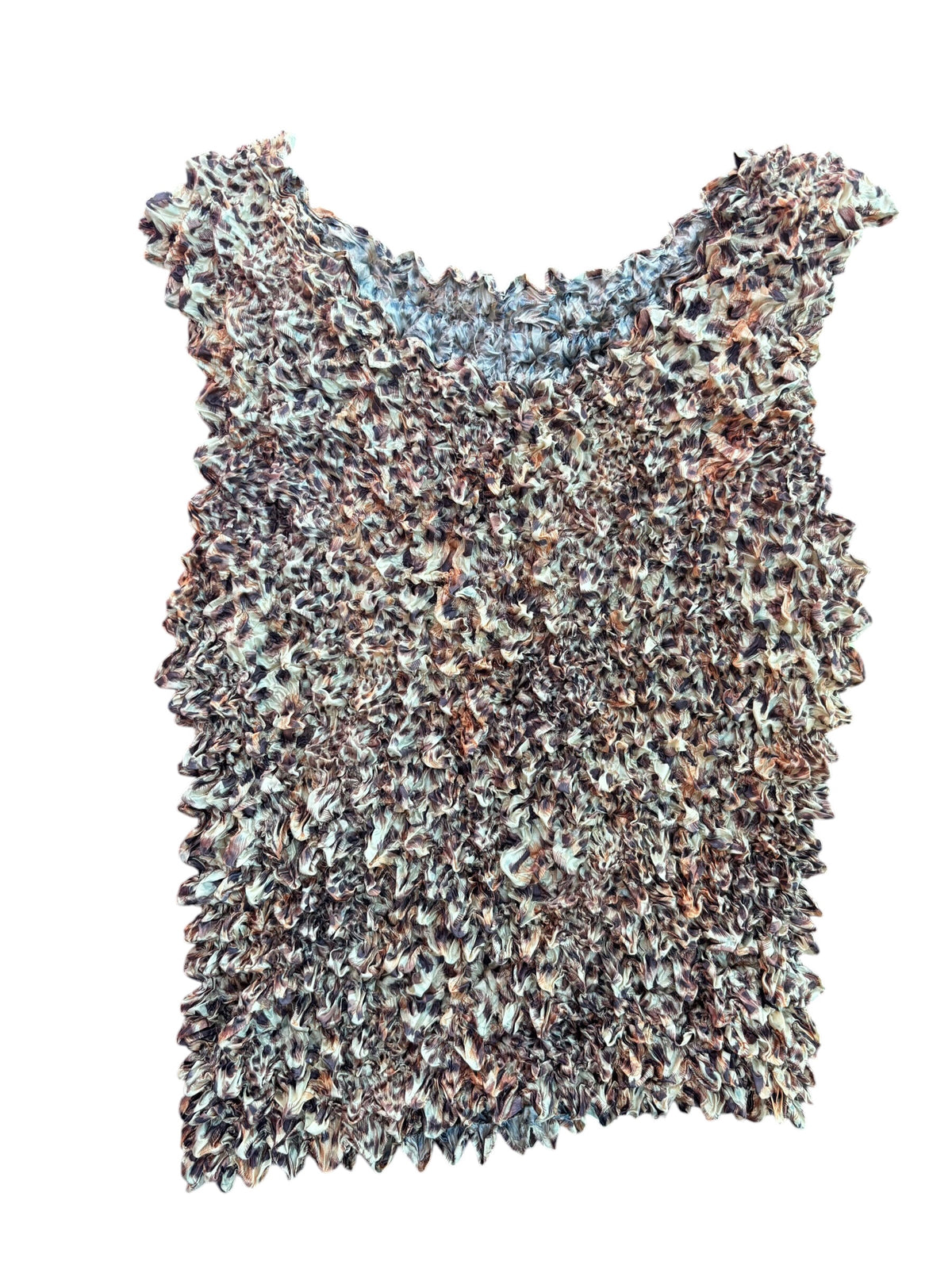 brown yellow slinky cheetah tank